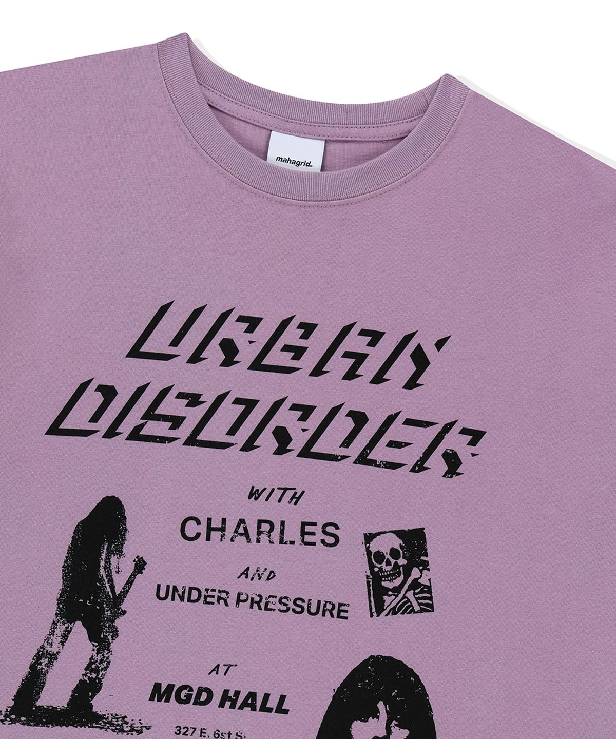 마하그리드(MAHAGRID) URBAN DISORDER TEE LAVENDER(MG2FMMT525A)