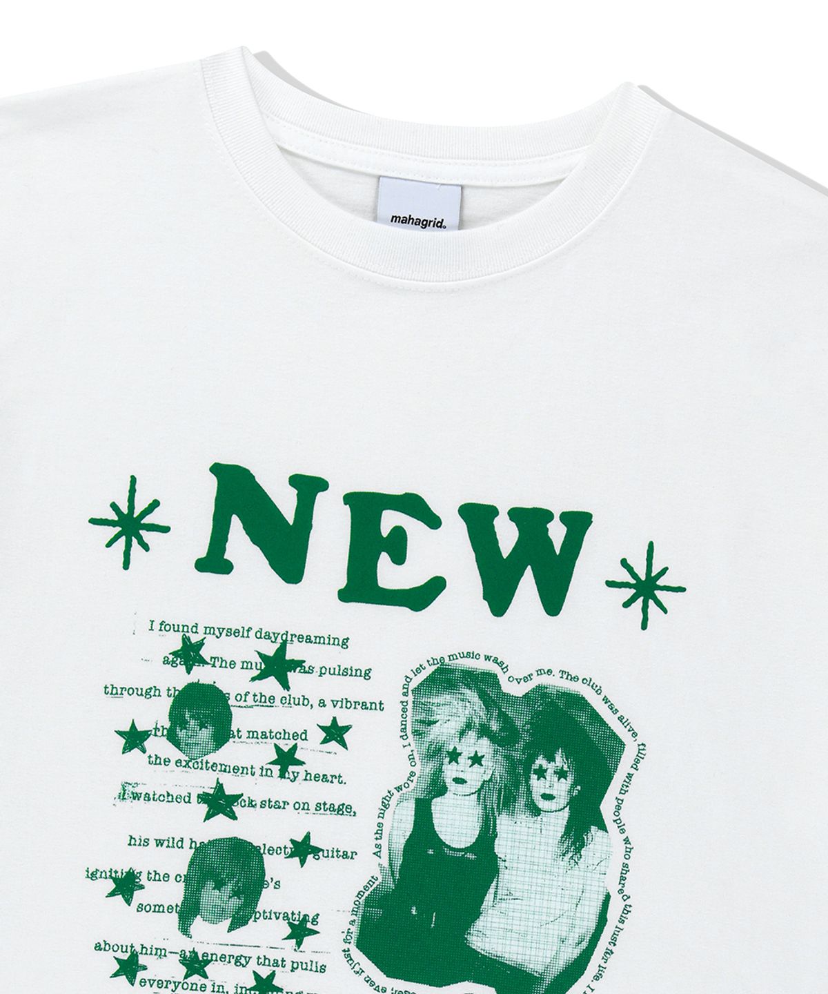 마하그리드(MAHAGRID) NEW ROCKSTAR TEE WHITE(MG2FMMT521A)