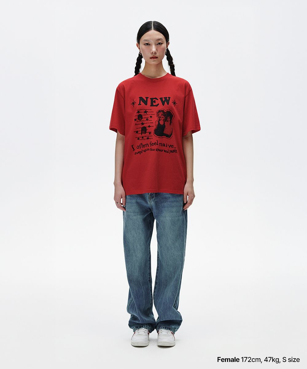 【mahagrid】25SS★ NEW ROCKSTAR TEE NEW ROCKSTAR TEE[WHITE] - MAHAGRID