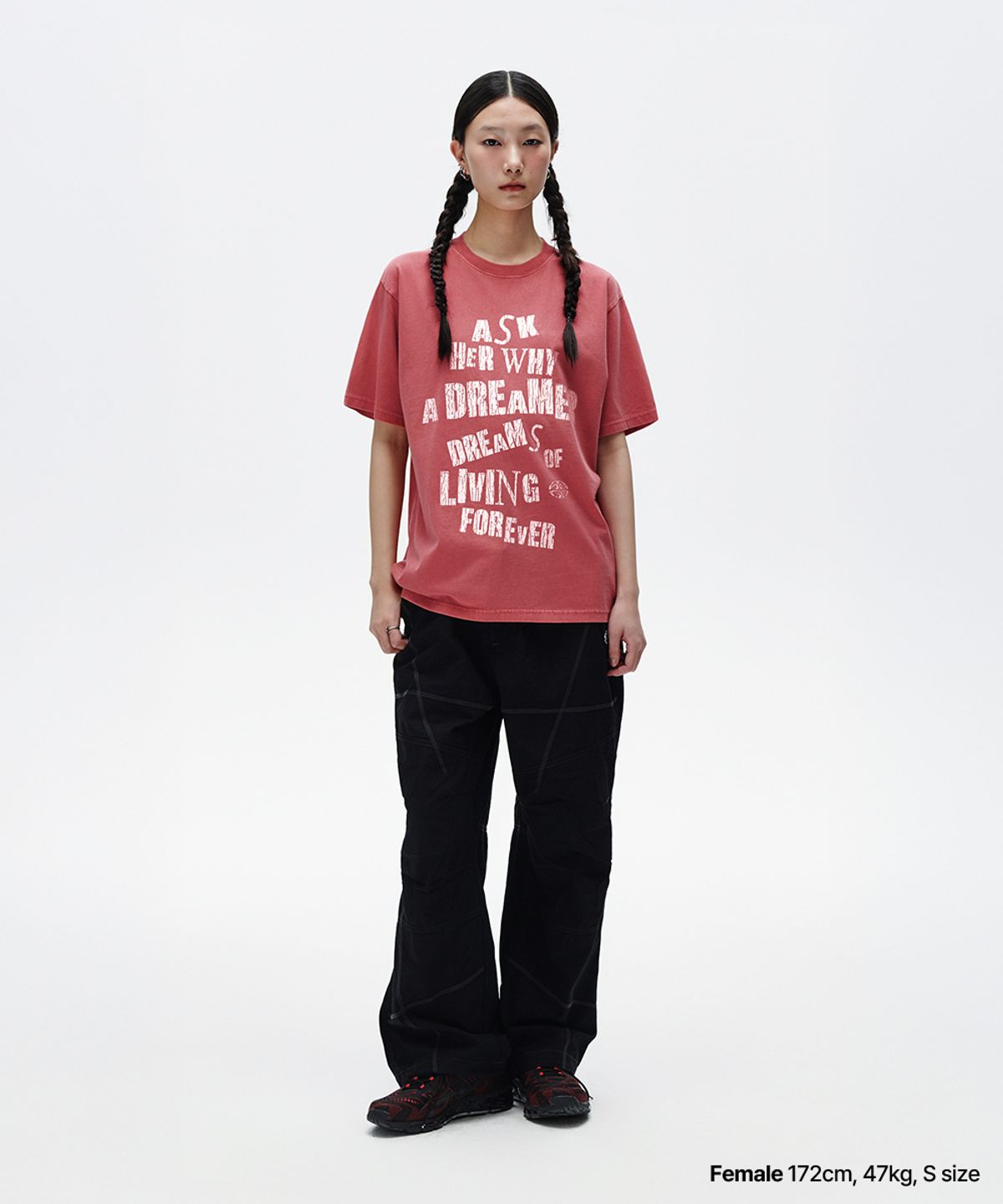마하그리드(MAHAGRID) DREAMER PIGMENT TEE RED(MG2FMMT536A)