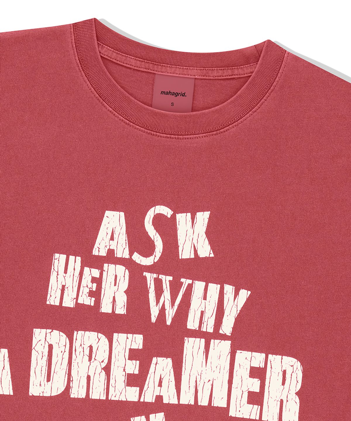 마하그리드(MAHAGRID) DREAMER PIGMENT TEE RED(MG2FMMT536A)