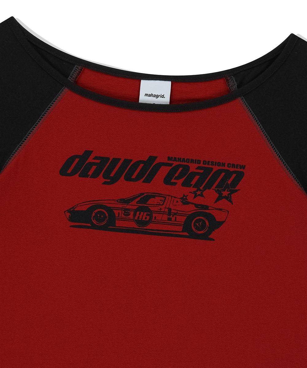 [ MAHAGRID]★25SS★韓国人気★OFF SHOULDER RAGLAN TEE MUSINSA | MAHAGRID OFF SHOULDER RAGLAN TEE RED(MG2FMFT589A)