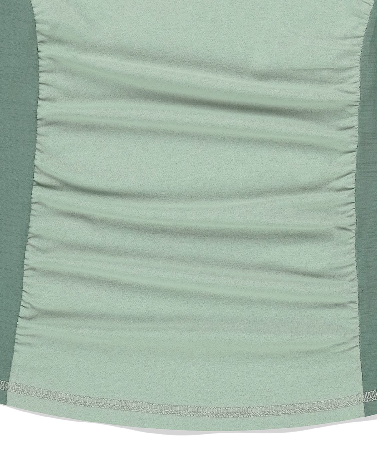 마하그리드(MAHAGRID) SHIRRING HALF ZIP-UP JERSEY TEE LIGHT GREEN(MG2FMFT592A)