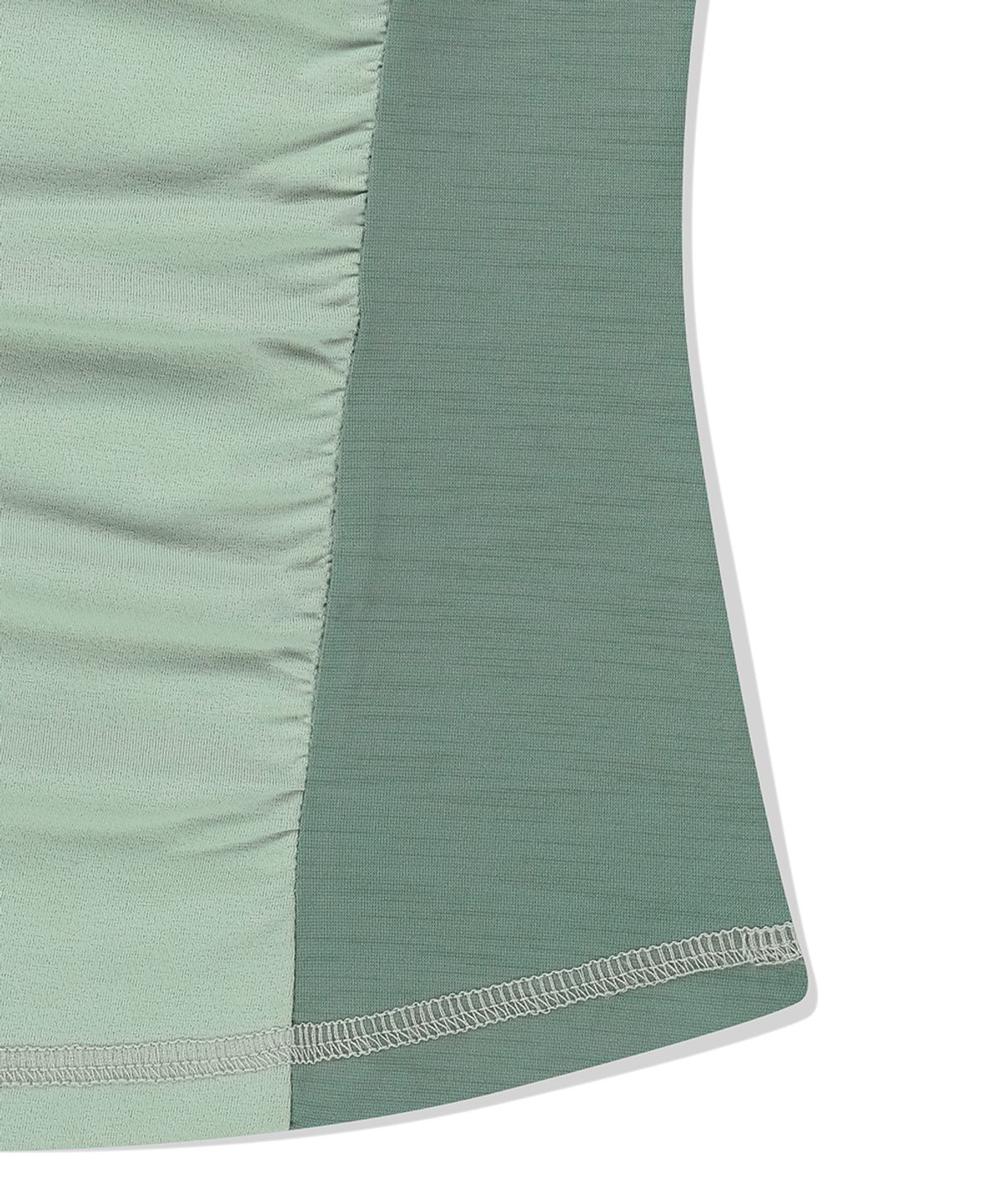 마하그리드(MAHAGRID) SHIRRING HALF ZIP-UP JERSEY TEE LIGHT GREEN(MG2FMFT592A)