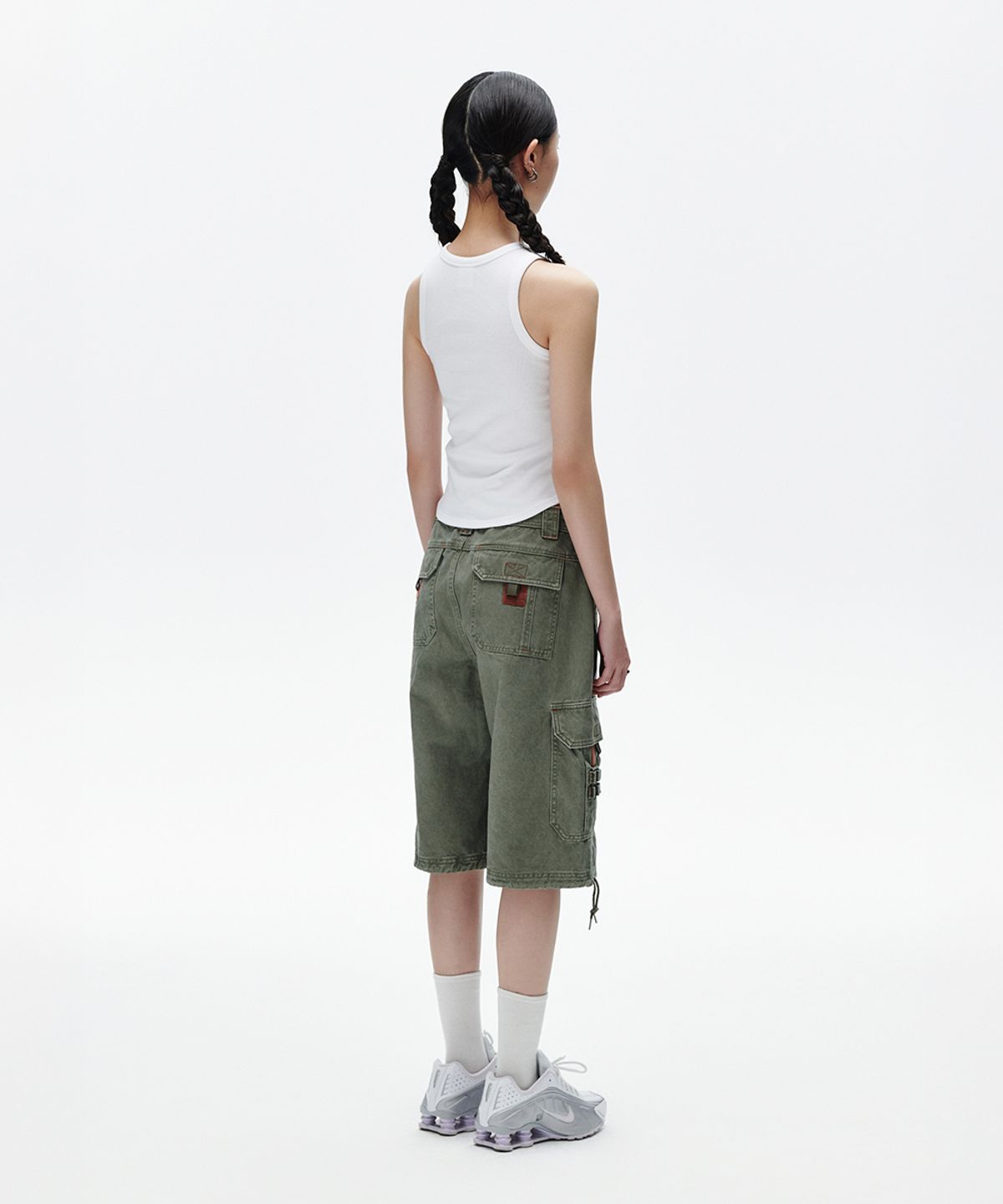 마하그리드(MAHAGRID) M STAR TANK TOP WHITE(MG2FMFT590A)