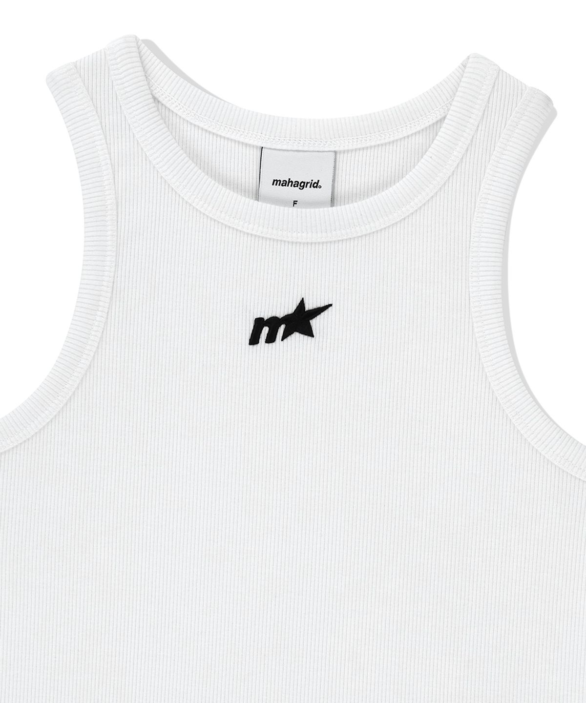 마하그리드(MAHAGRID) M STAR TANK TOP WHITE(MG2FMFT590A)