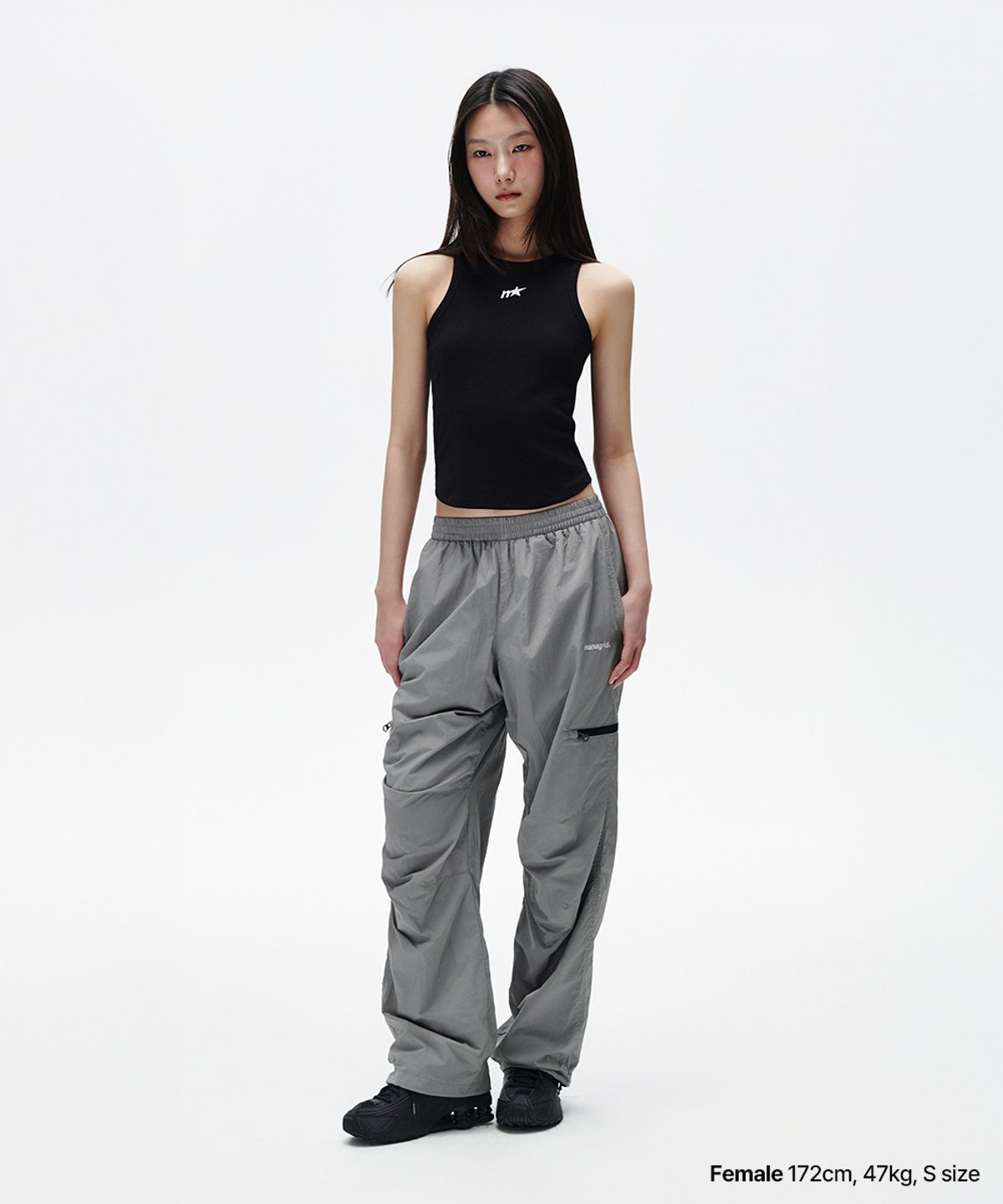 마하그리드(MAHAGRID) M STAR TANK TOP BLACK(MG2FMFT590A)