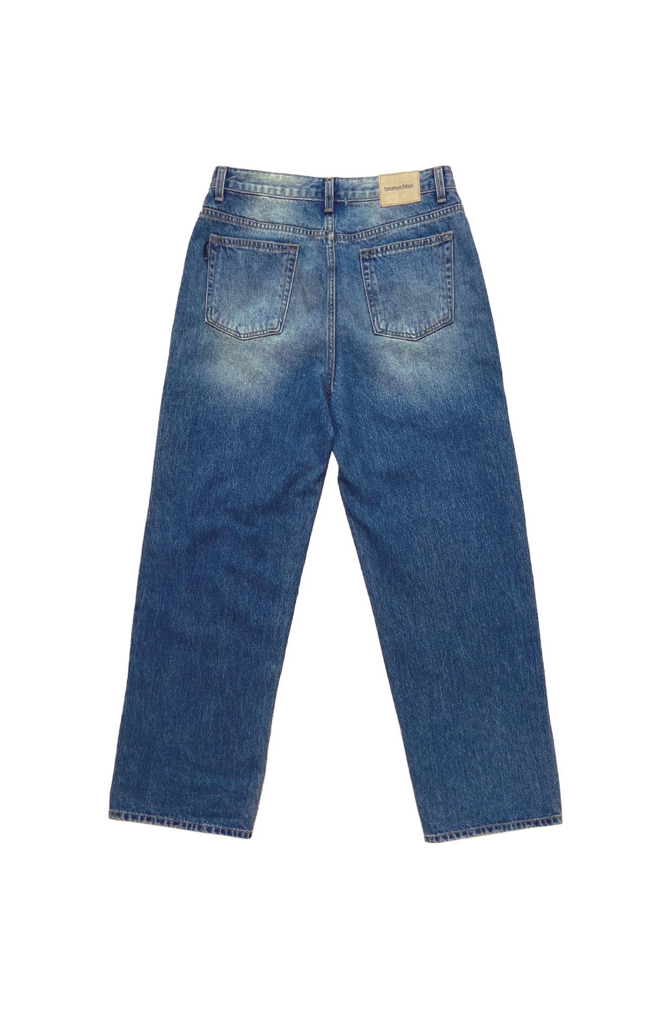 ◆TOOMUCHTAX◆ Low rise loose fit damage jeans ice blue MUSINSA | TOOMUCHTAX Low rise loose fit damage jeans ice blue