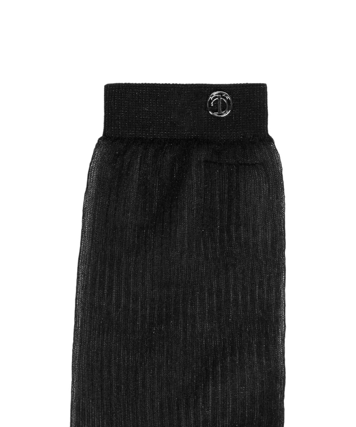 트리밍버드(TREEMINGBIRD) Glitter Crew Socks [ Black ]