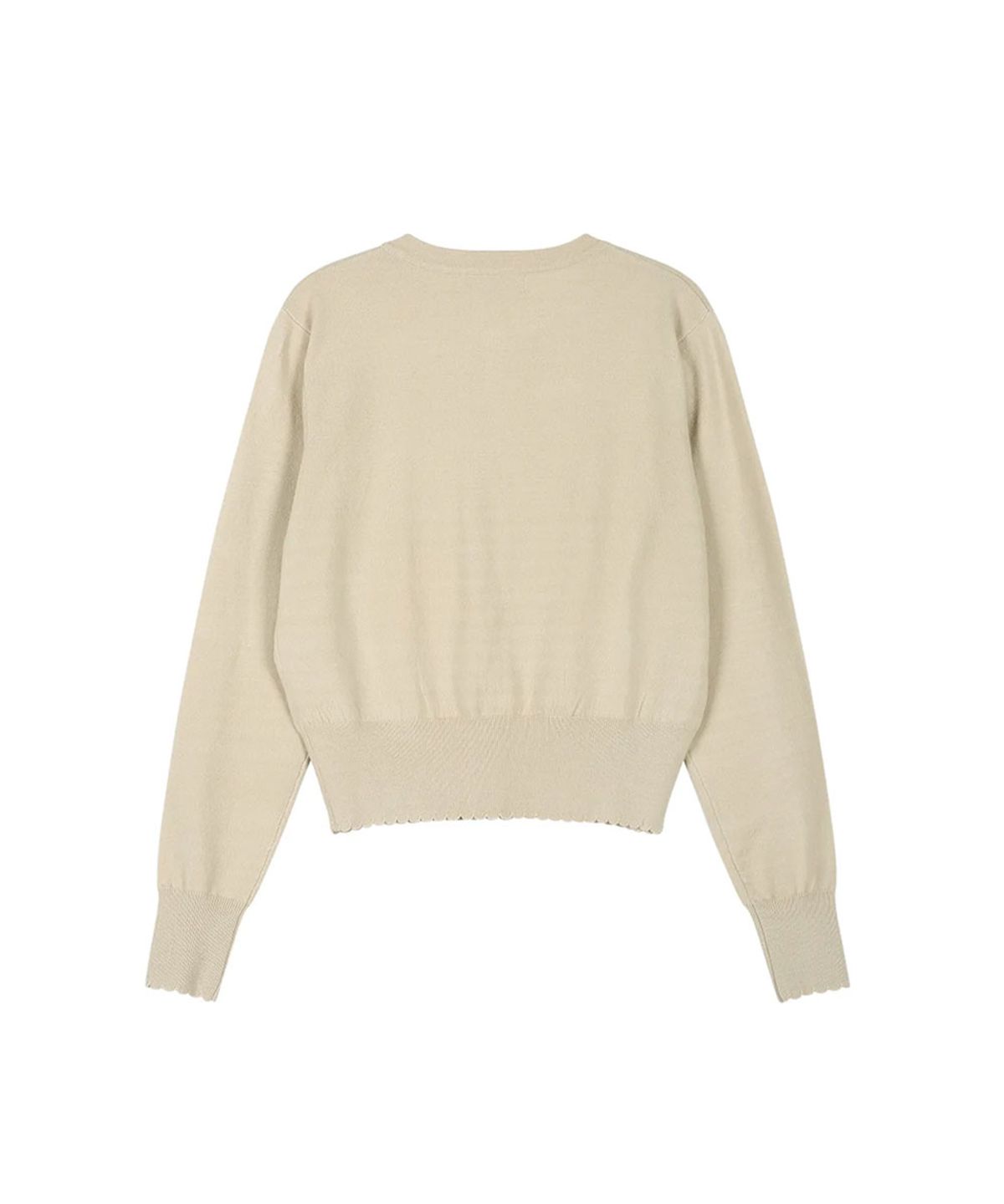 그레일즈(GRAILZ) [2PACK] SIGNATURE HEART CARDIGAN [BEIGE/BLACK]