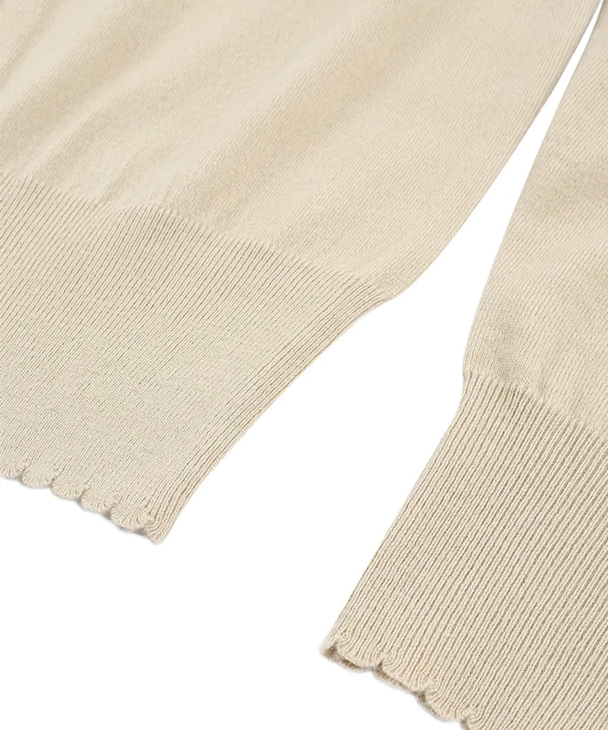 그레일즈(GRAILZ) [2PACK] SIGNATURE HEART CARDIGAN [BEIGE/BLACK]
