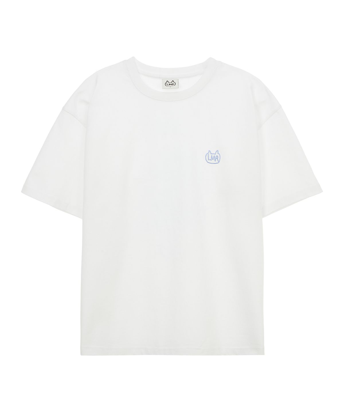 엘엠알(LMR) 심볼 자수 로고 드로잉 티셔츠 WHITE