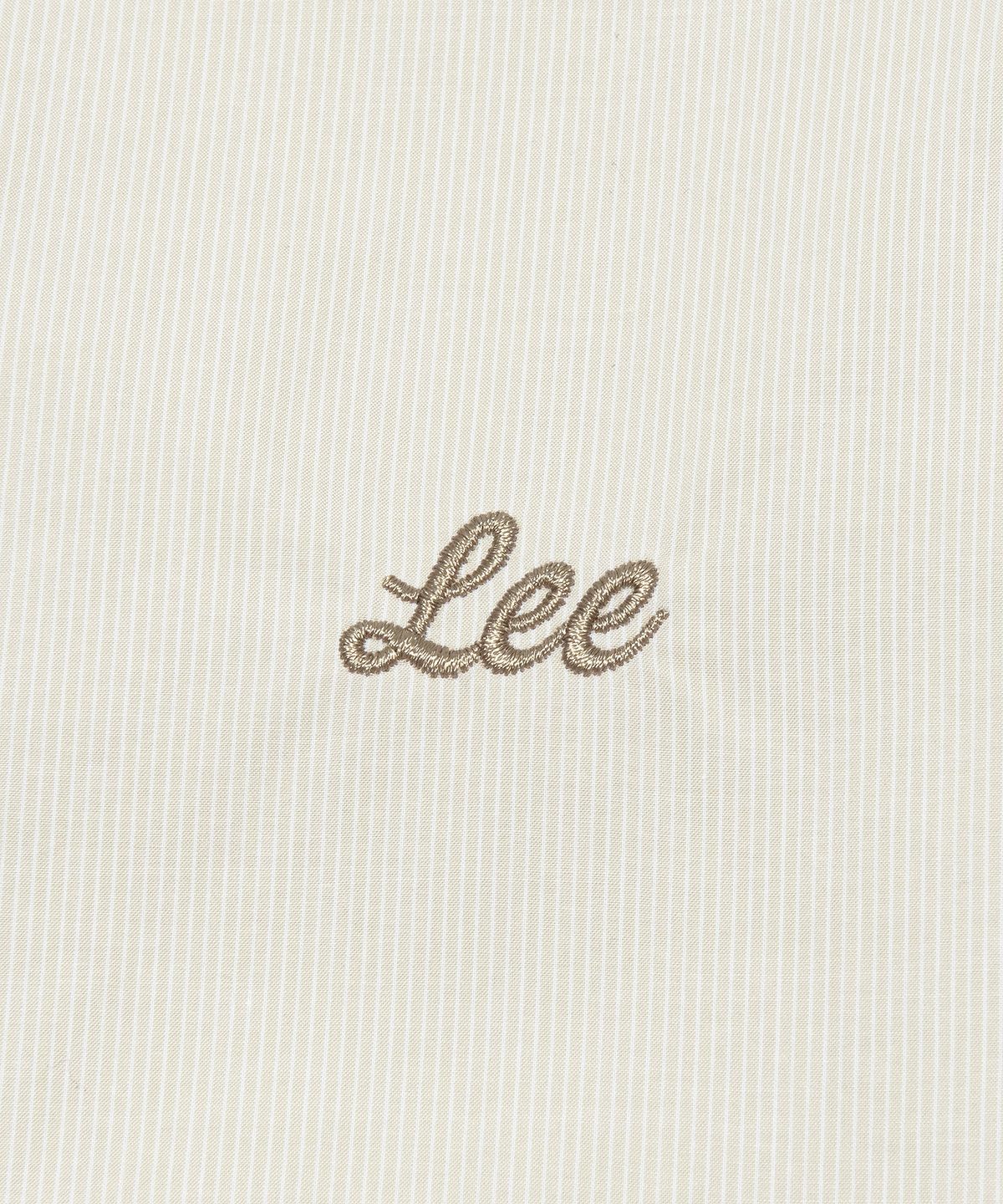 리(LEE) 우먼 크롭 반팔 셔츠 라이트 베이지