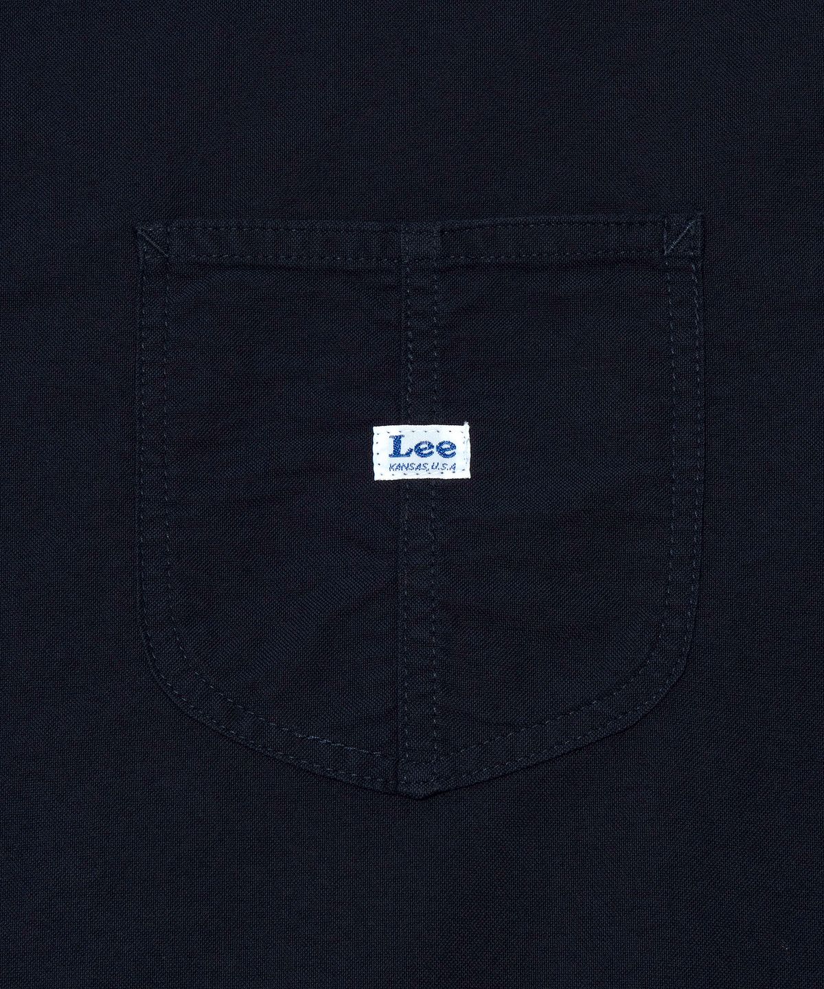 리(LEE) 로코 포켓 옥스포드 반팔 셔츠 네이비