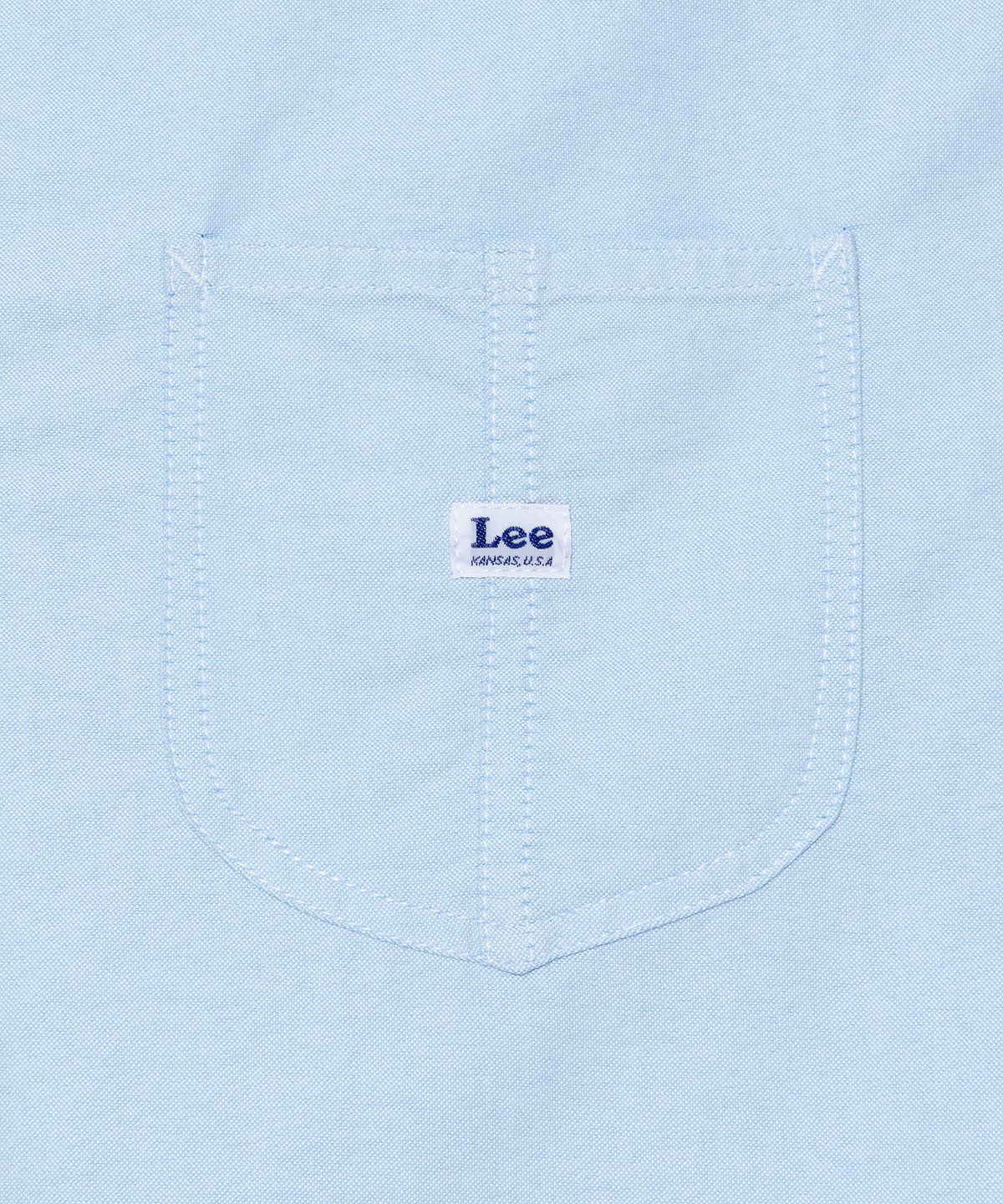 리(LEE) 로코 포켓 옥스포드 반팔 셔츠 라이트블루