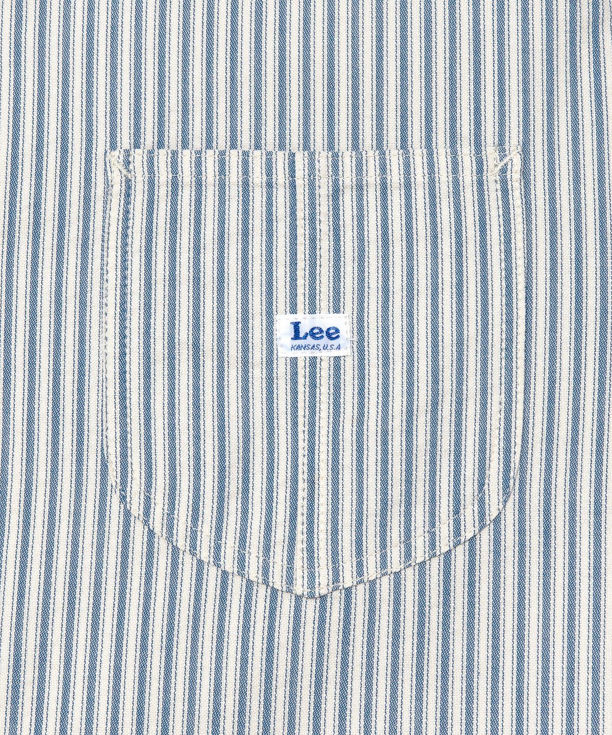 리(LEE) 로코 포켓 옥스포드 반팔 셔츠 블루