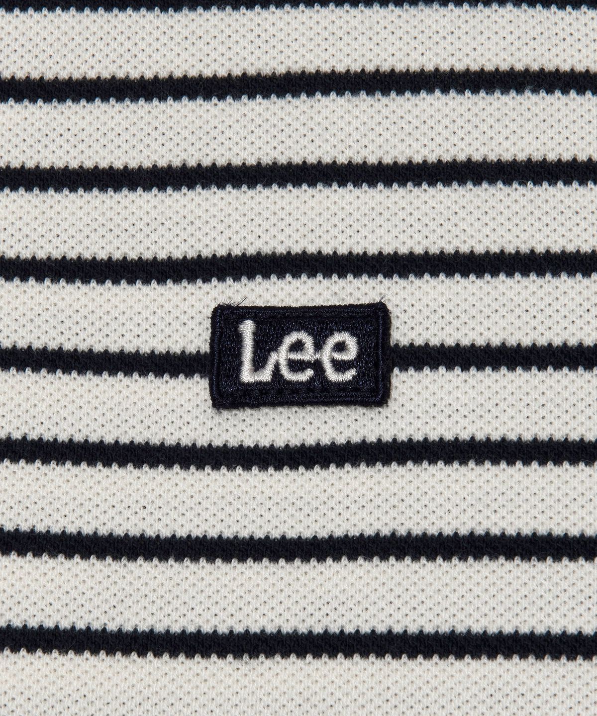 리(LEE) 우먼 스트라이프 피케 카라 티셔츠 네이비
