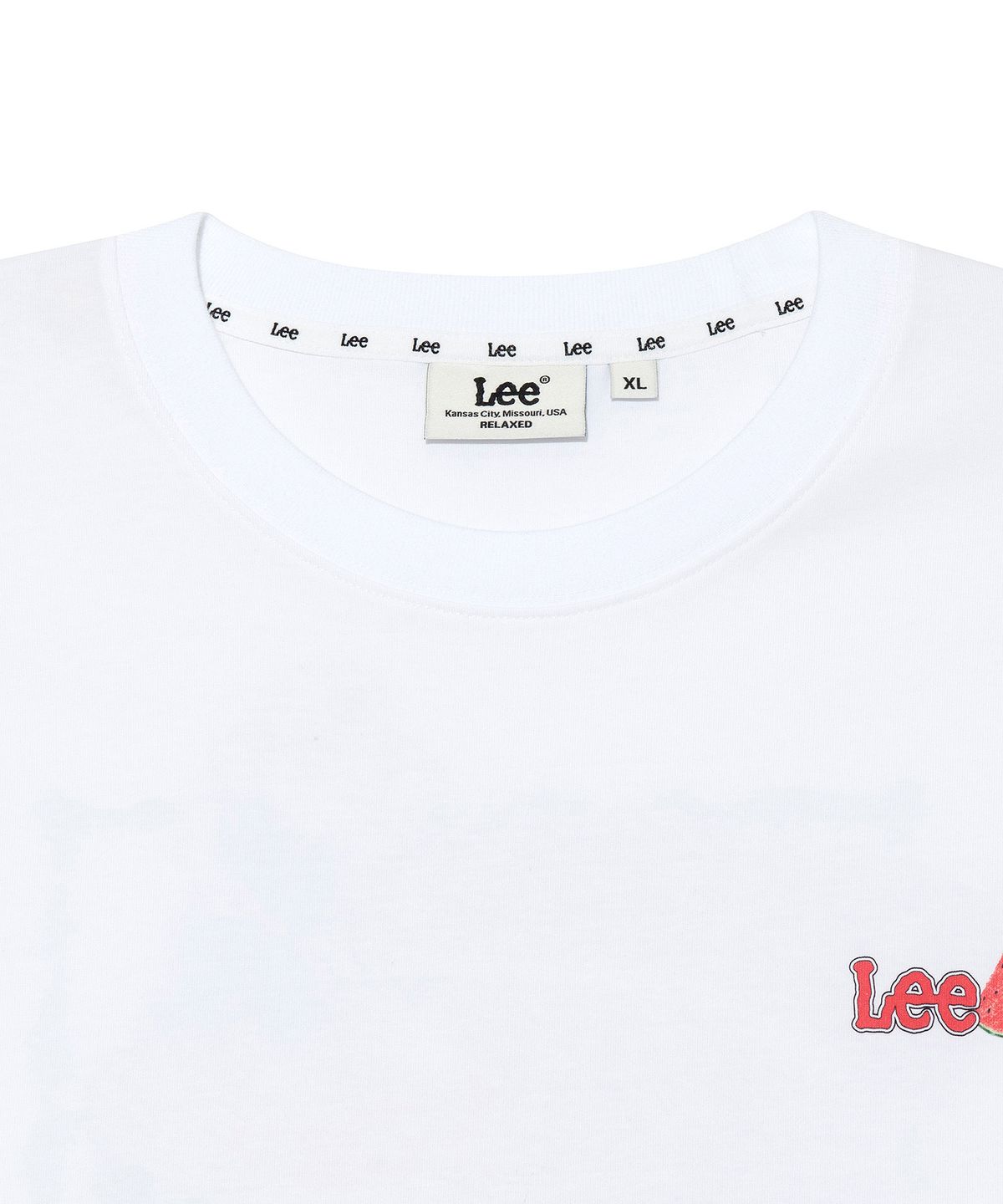 리(LEE) 수박 버디리 그래픽 티셔츠 화이트