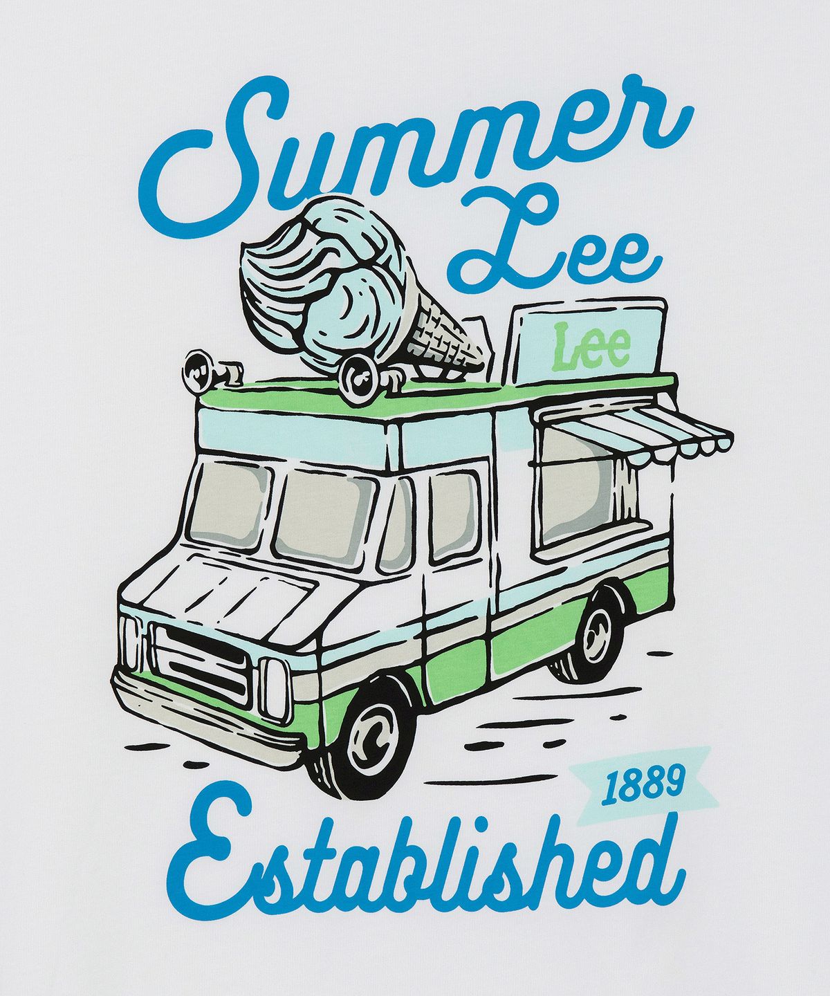 리(LEE) 썸머 리 라이더스 그래픽 티셔츠 화이트