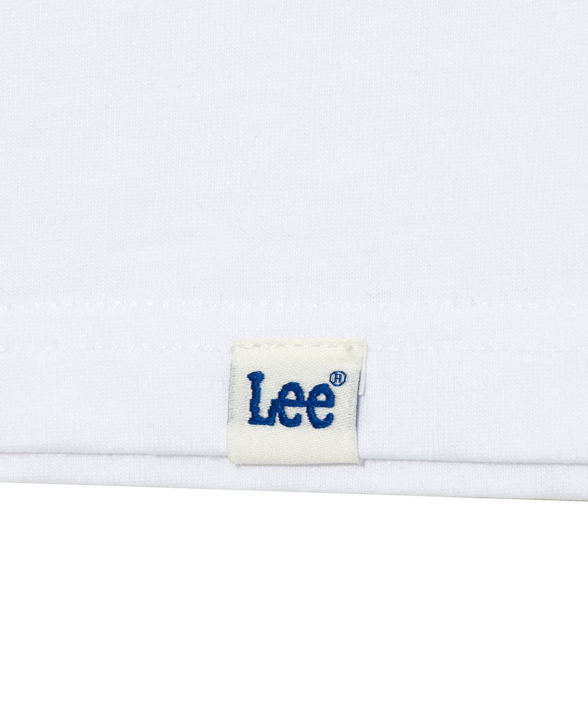 리(LEE) 리 던가리스 링거 티셔츠 화이트
