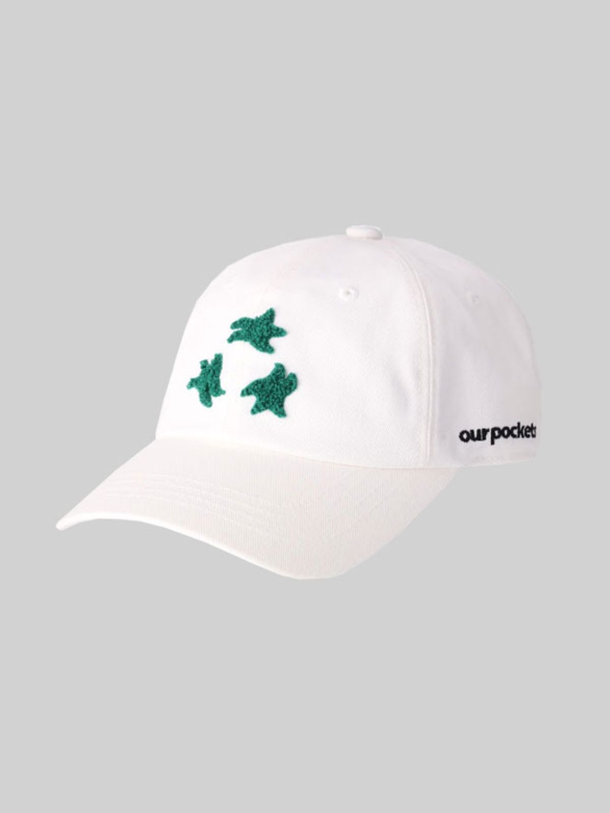아워포켓츠(OURPOCKETS) 아워포켓츠 시그니처 샛별 볼캡 (화이트)