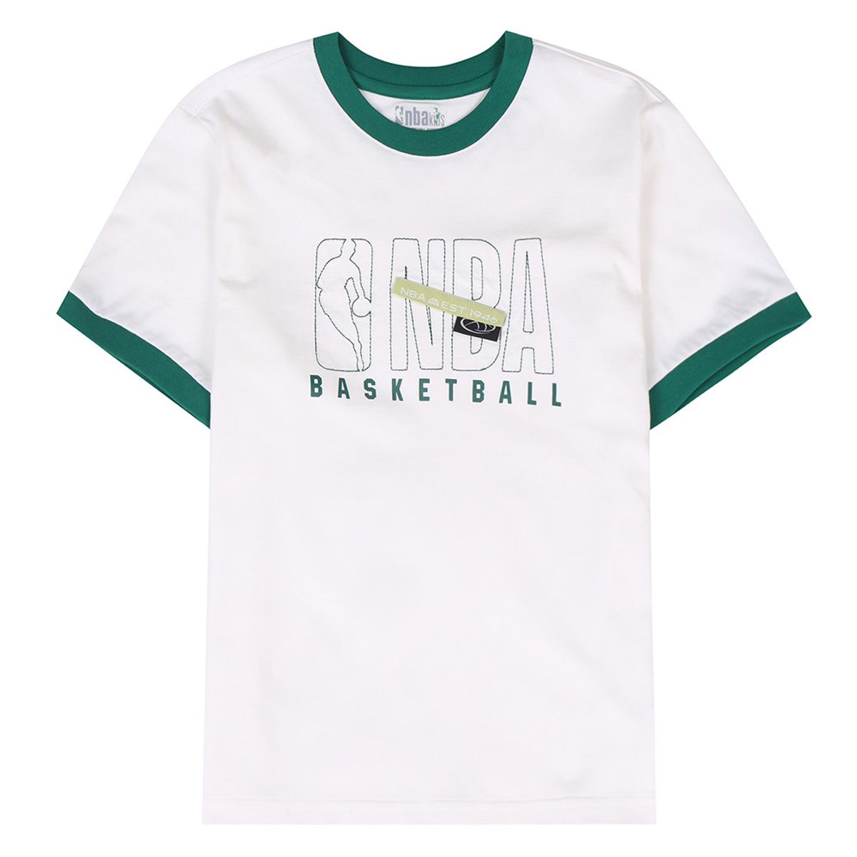 엔비에이 키즈(NBA KIDS) NBA 라벨포인트 티셔츠(K252TS070P) 그린