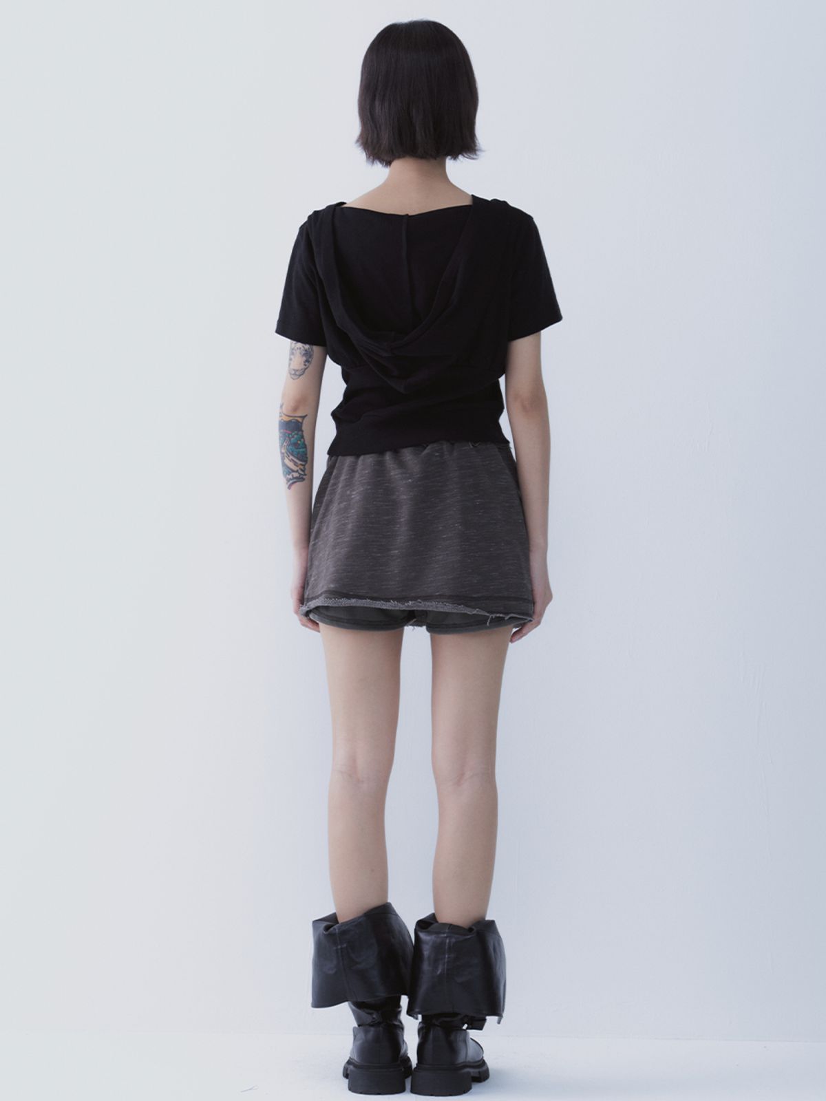 쎄쎄쎄(SETSETSET) HAZE SKIRT PANTS KHAKI