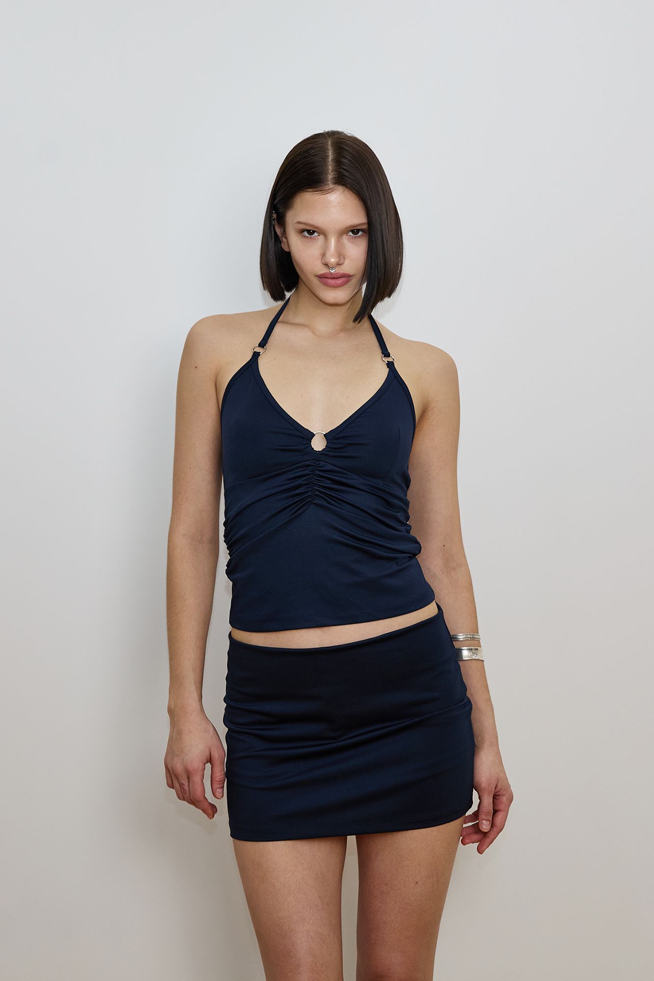 ◆TOOMUCHTAX◆ JERSEY SKIRT PANTS BLACK TOOMUCHTAX Jersey Skirt Pants - Black | International Store