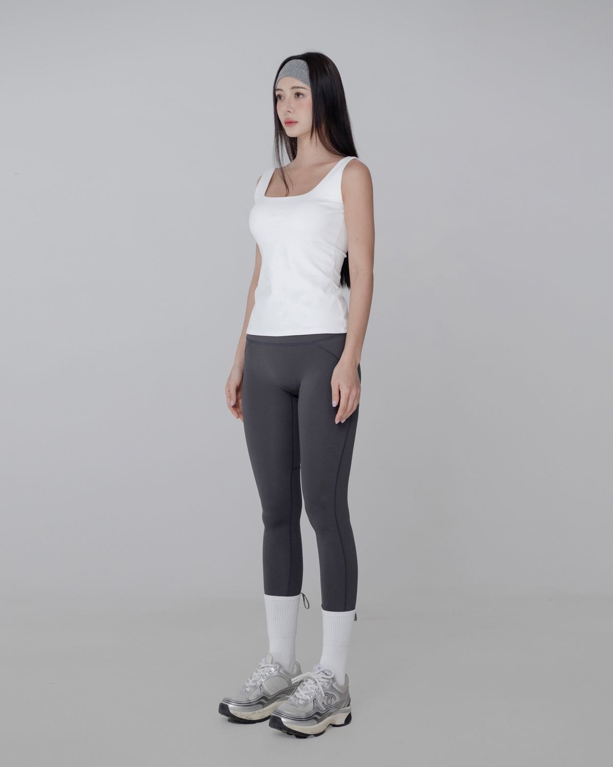 비나앤코(VINAANDCO) 9부 힙업레깅스 - 다크그레이 (XS/S/M/L/XL)