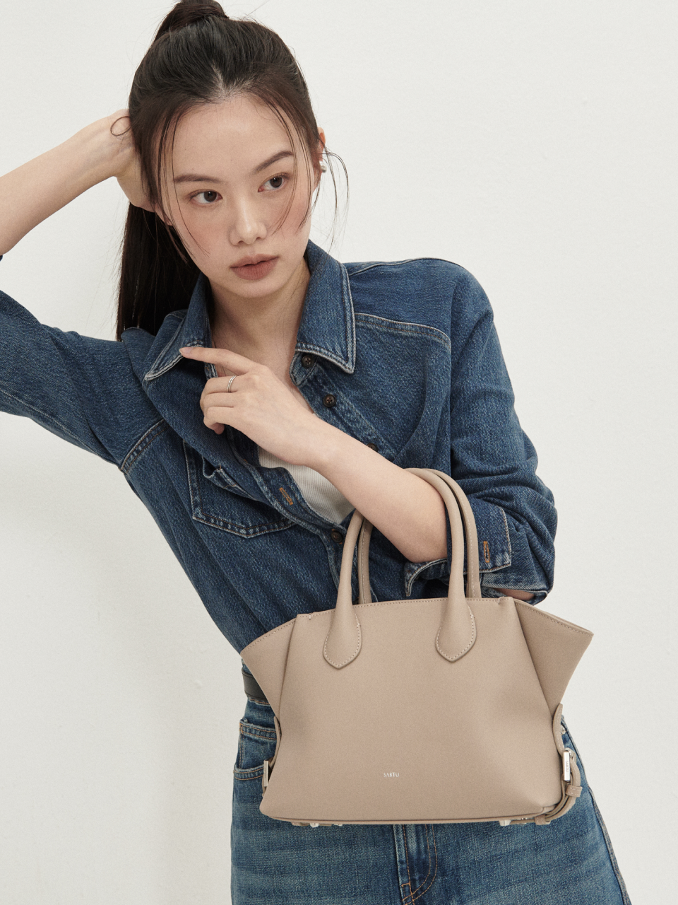 MUSINSA | SARTU Tie Tote Bag (Top)