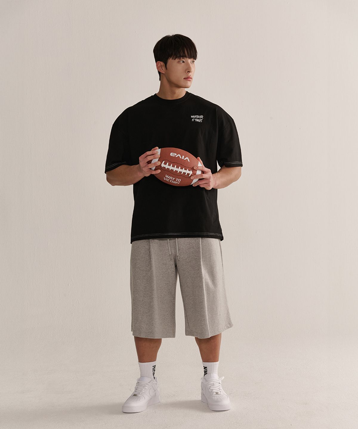 나인제트(NINEZ) 왓에버 와이드 오버핏 반팔 티셔츠_3color