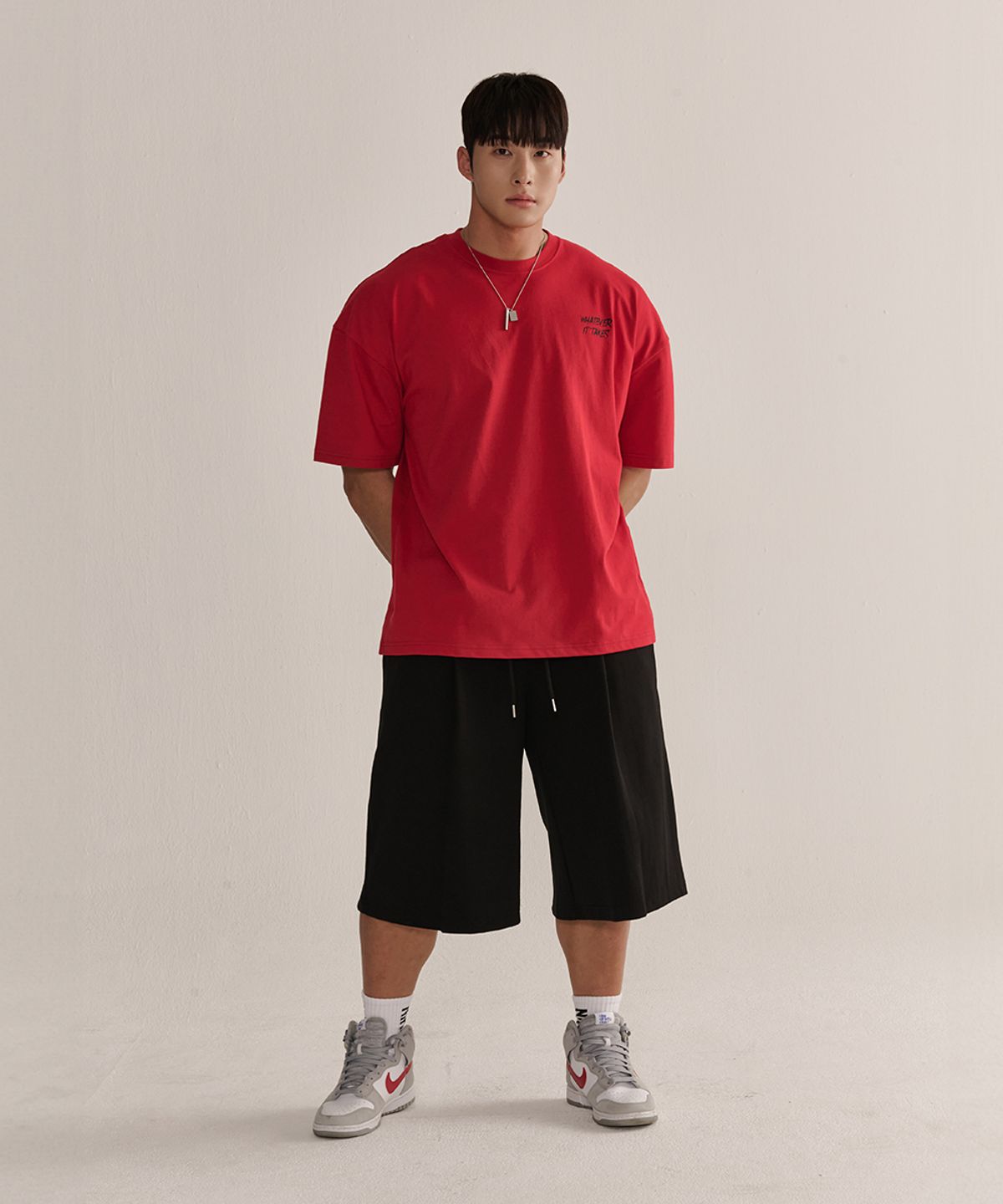 나인제트(NINEZ) 왓에버 와이드 오버핏 반팔 티셔츠_3color