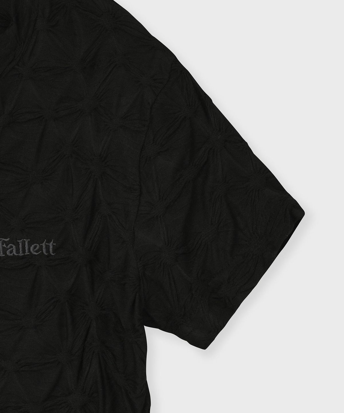 팔렛(FALLETT) 스모킹 반팔티 블랙