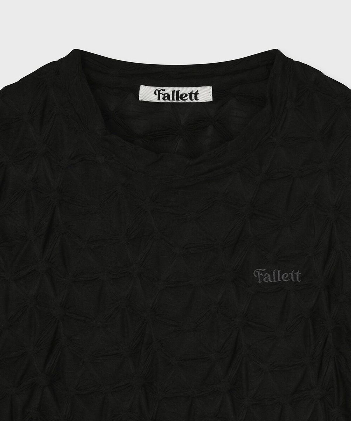 팔렛(FALLETT) 스모킹 반팔티 블랙