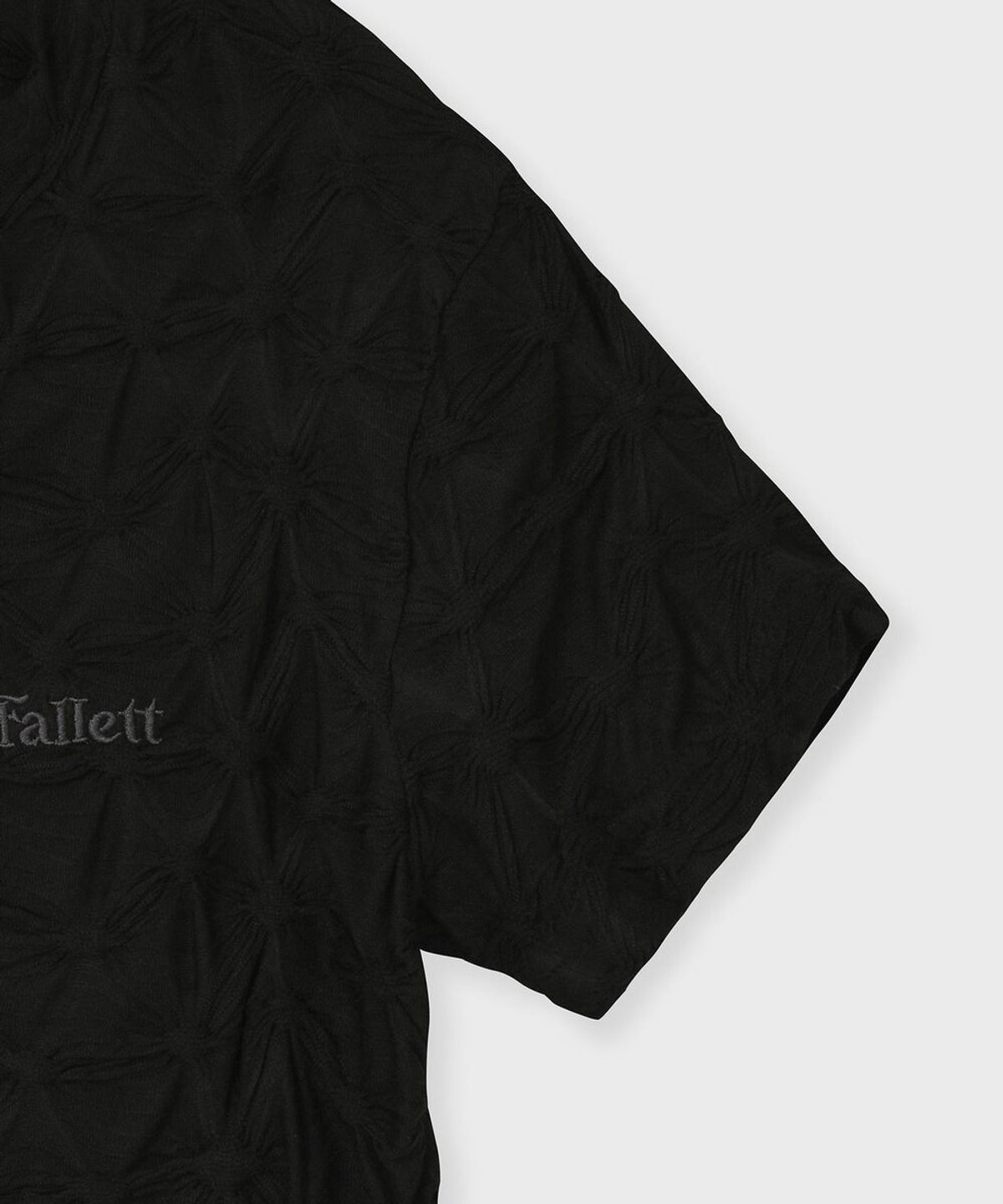 팔렛(FALLETT) 스모킹 반팔티 블랙