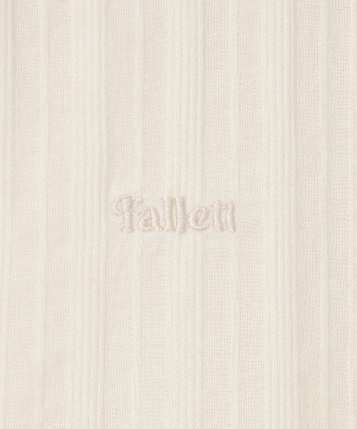 팔렛(FALLETT) 베이직 반팔 셔츠 크림