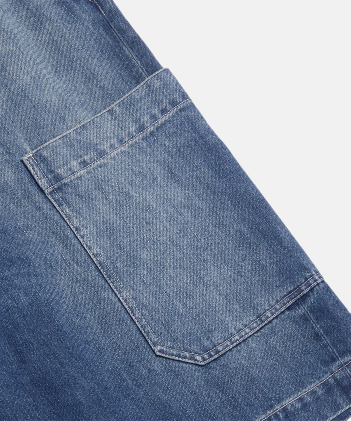 피도디도(FIDO DIDO) Cat Brush Washed Bermuda Pants Mid Washed