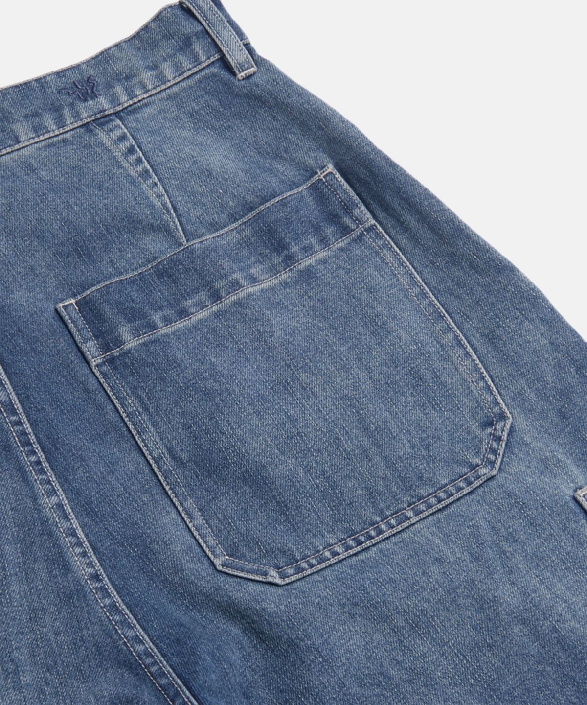 피도디도(FIDO DIDO) Cat Brush Washed Bermuda Pants Mid Washed