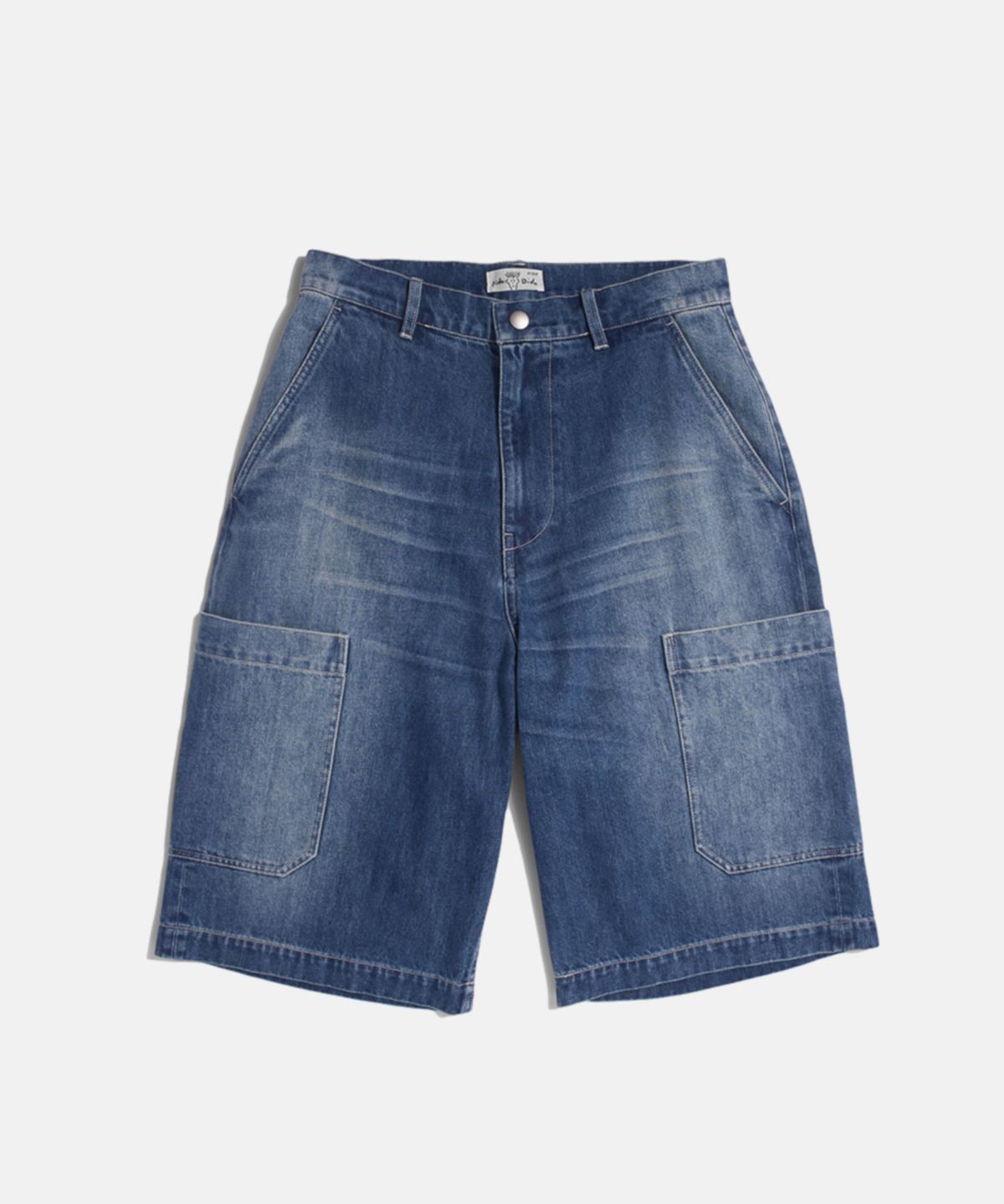 피도디도(FIDO DIDO) Cat Brush Washed Bermuda Pants Mid Washed