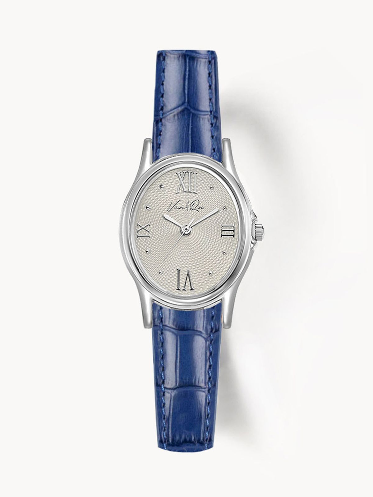 벤앤쿠(VENANDQU) Gem-Silver/Taupe (Cobalt Navy leather)