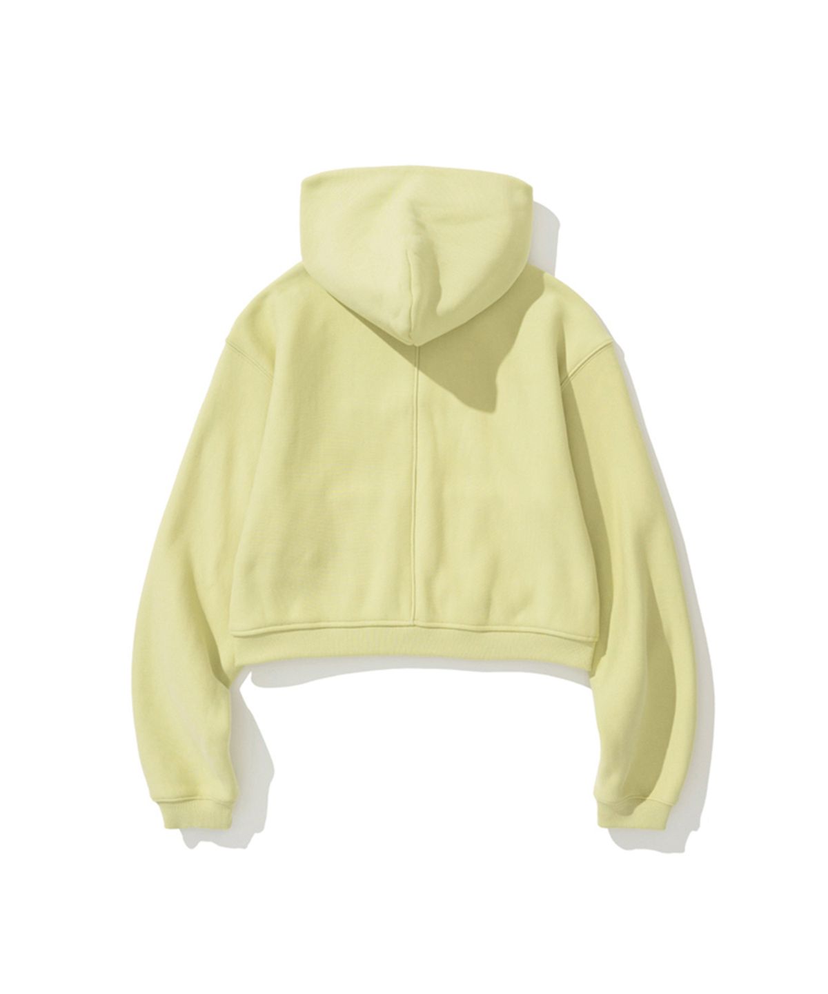 에르에르(ERER) Oversized Sweat Hoodie Zip-Up Yellow