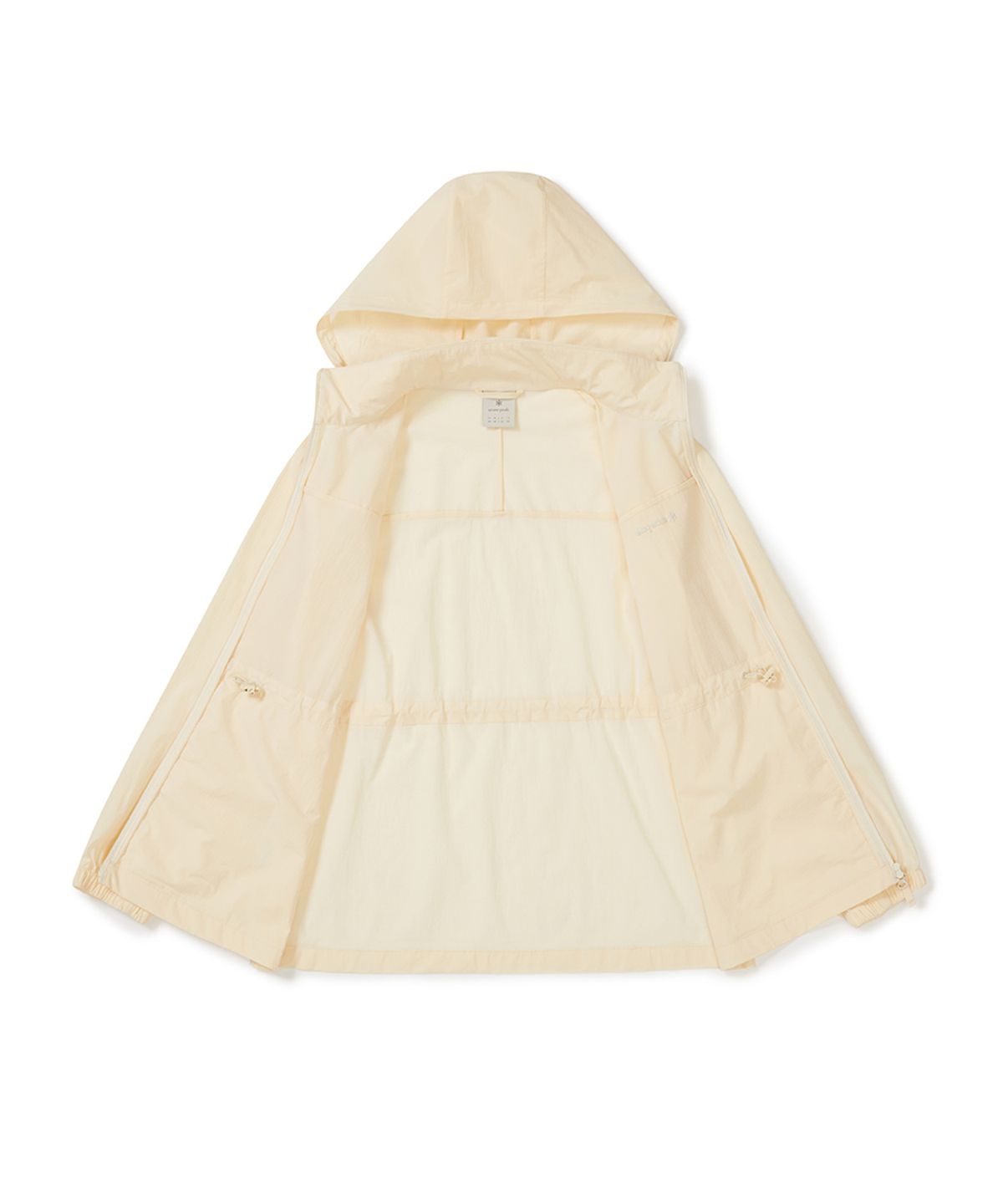 스노우피크 어패럴(SNOWPEAK APPAREL) 에어닷 여성 후드 탈부착 바람막이 (S25MWTWB35) Pastel Yellow