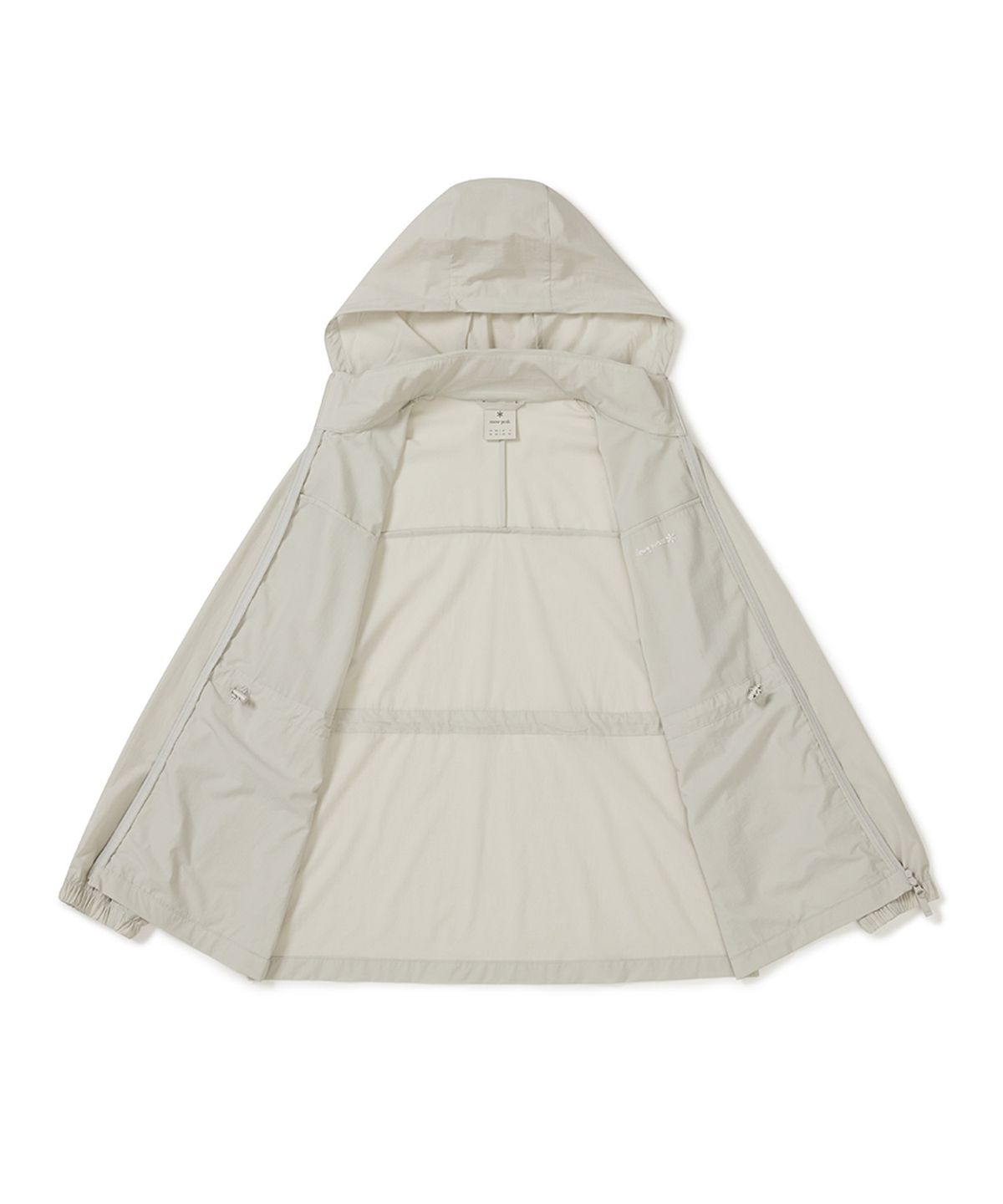 스노우피크 어패럴(SNOWPEAK APPAREL) 에어닷 여성 후드 탈부착 바람막이 (S25MWTWB35) Light Beige