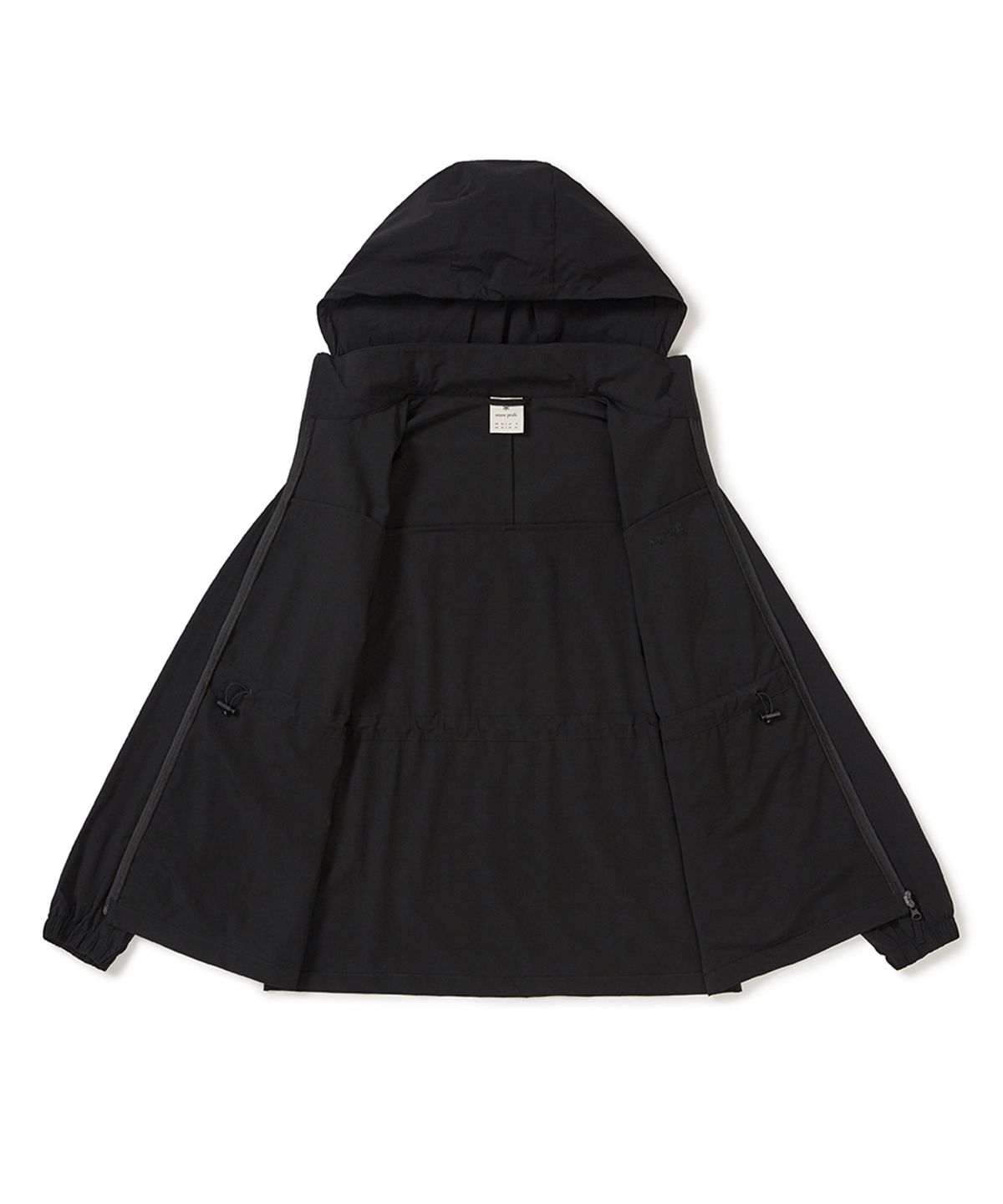 스노우피크 어패럴(SNOWPEAK APPAREL) 에어닷 여성 후드 탈부착 바람막이 (S25MWTWB35) Black