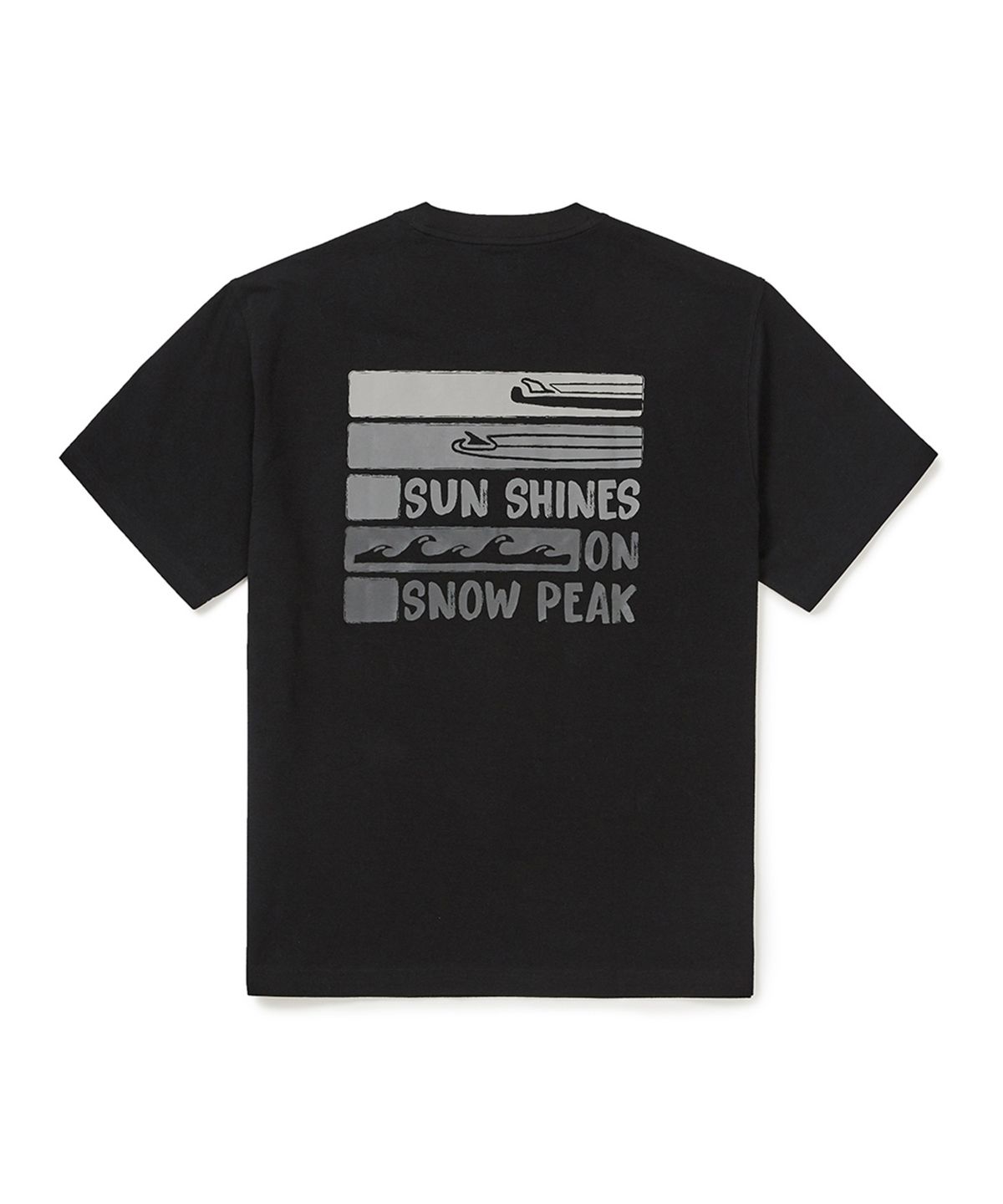 스노우피크 어패럴(SNOWPEAK APPAREL) 소로나 썸머 반팔 티셔츠 (S25MMFTS10) Black