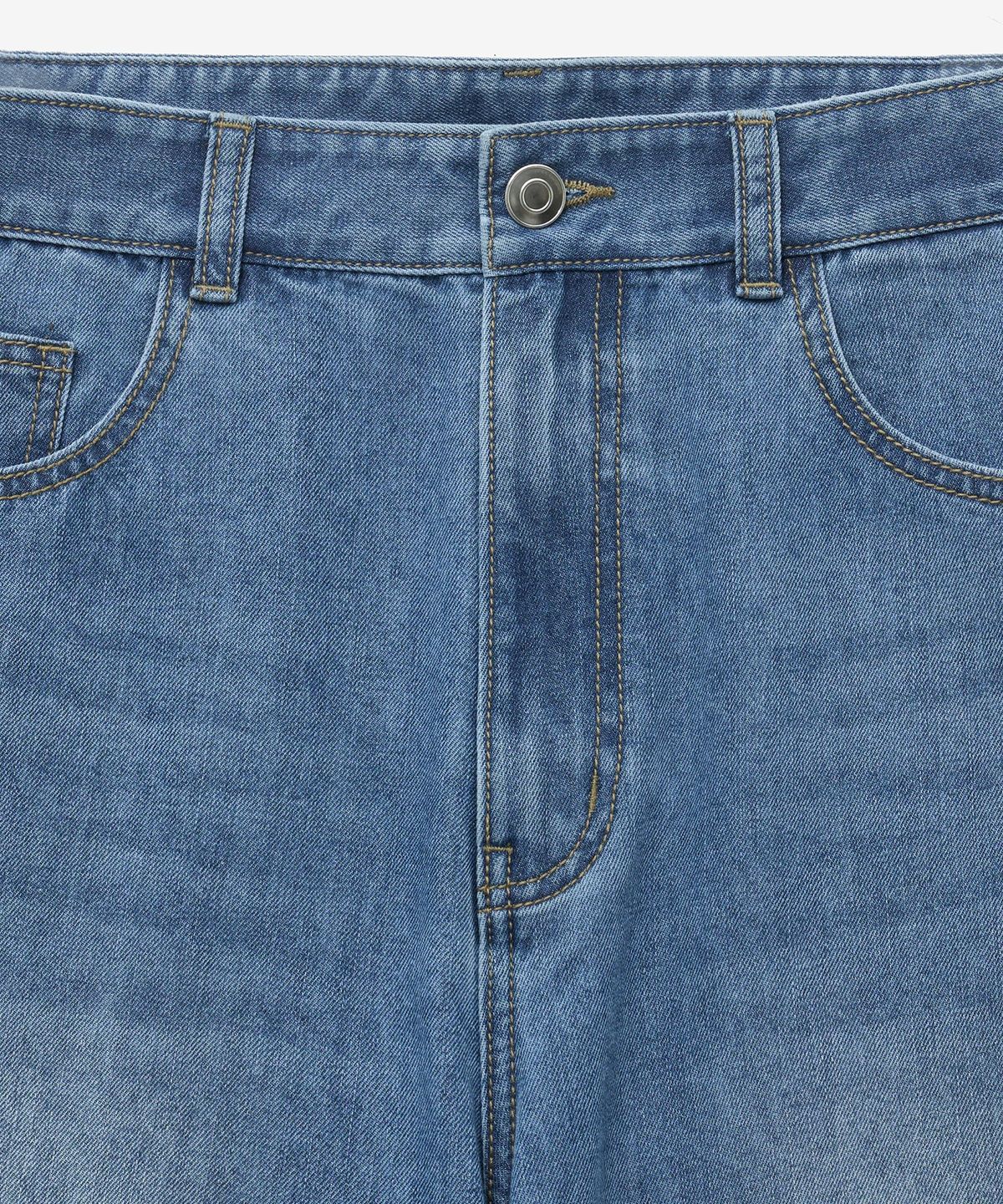 티엔지티(TNGT) Lot.872s Semi-Wide Summer Denim Pants (Washed Blue) TNPA5E201B3