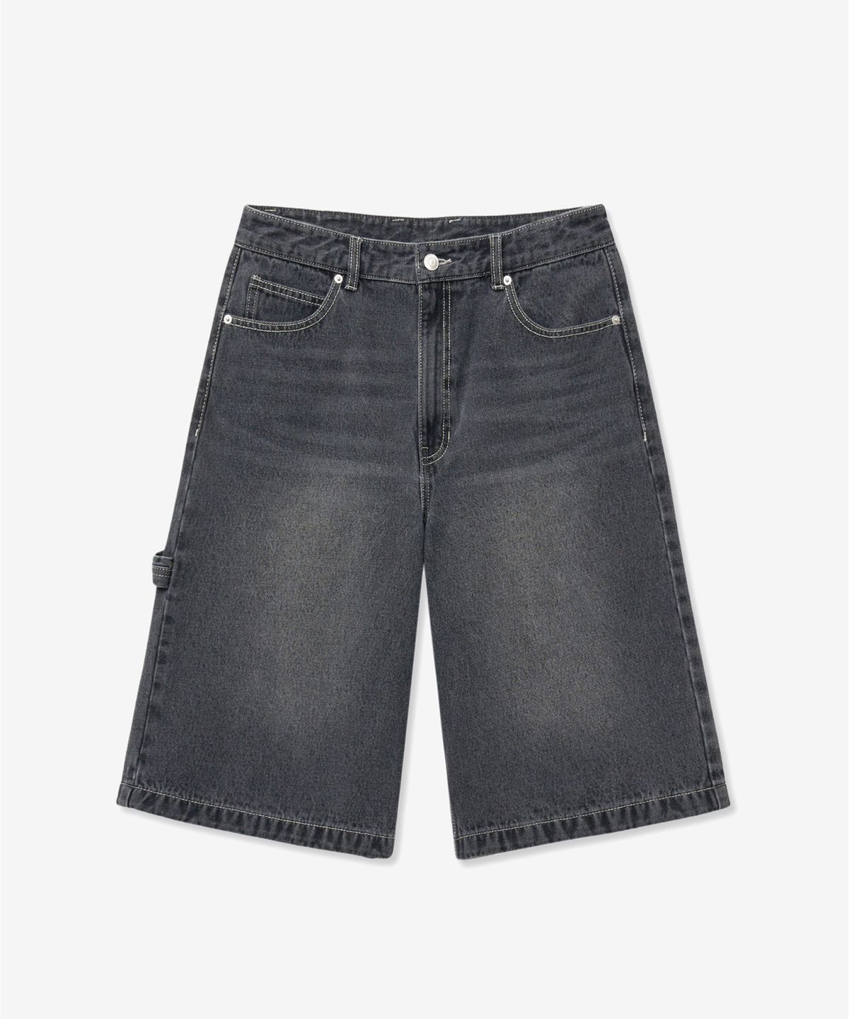 티엔지티(TNGT) Denim Bermuda Pants (Washed Gray) TNPA5E205G2