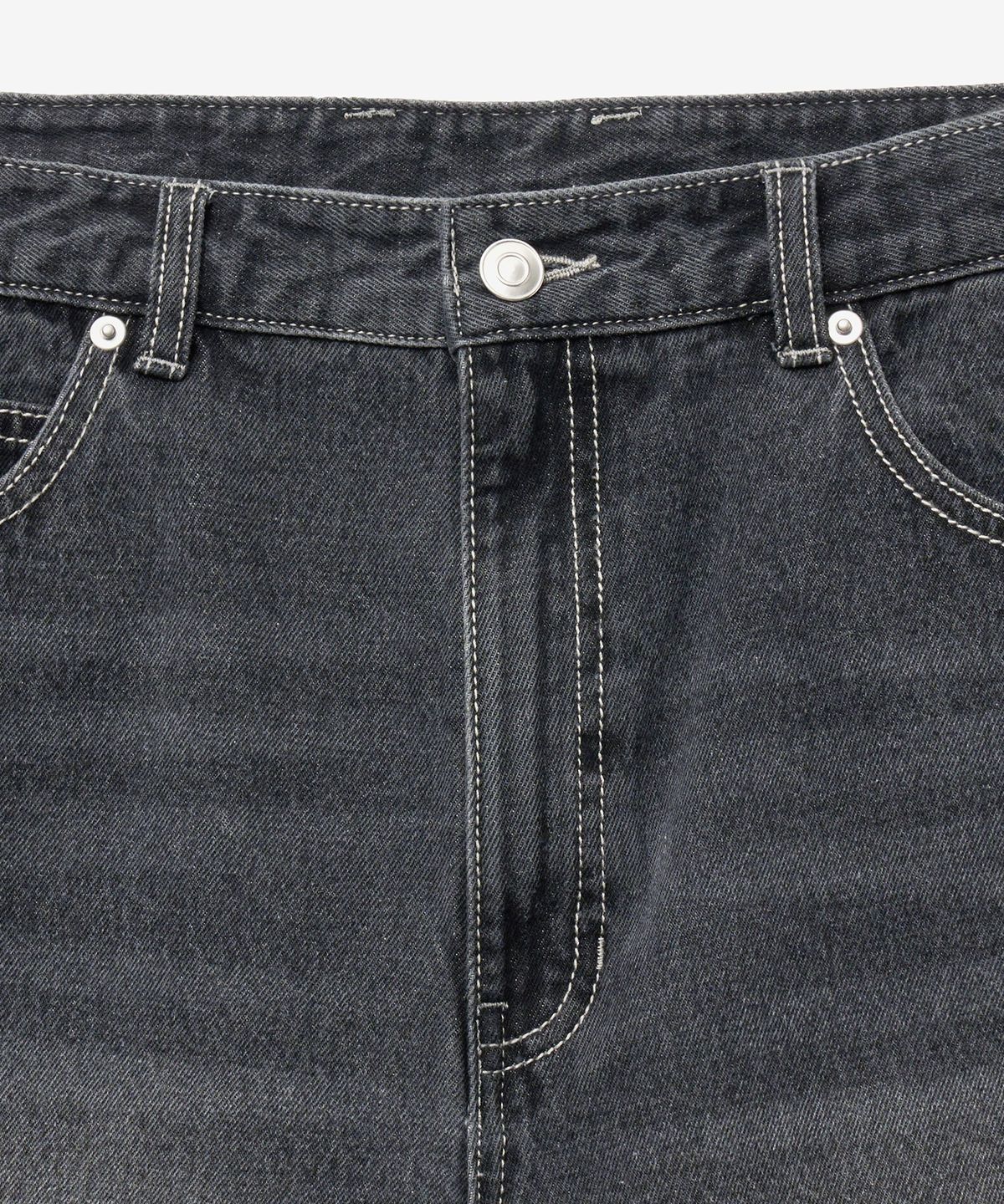 티엔지티(TNGT) Denim Bermuda Pants (Washed Gray) TNPA5E205G2