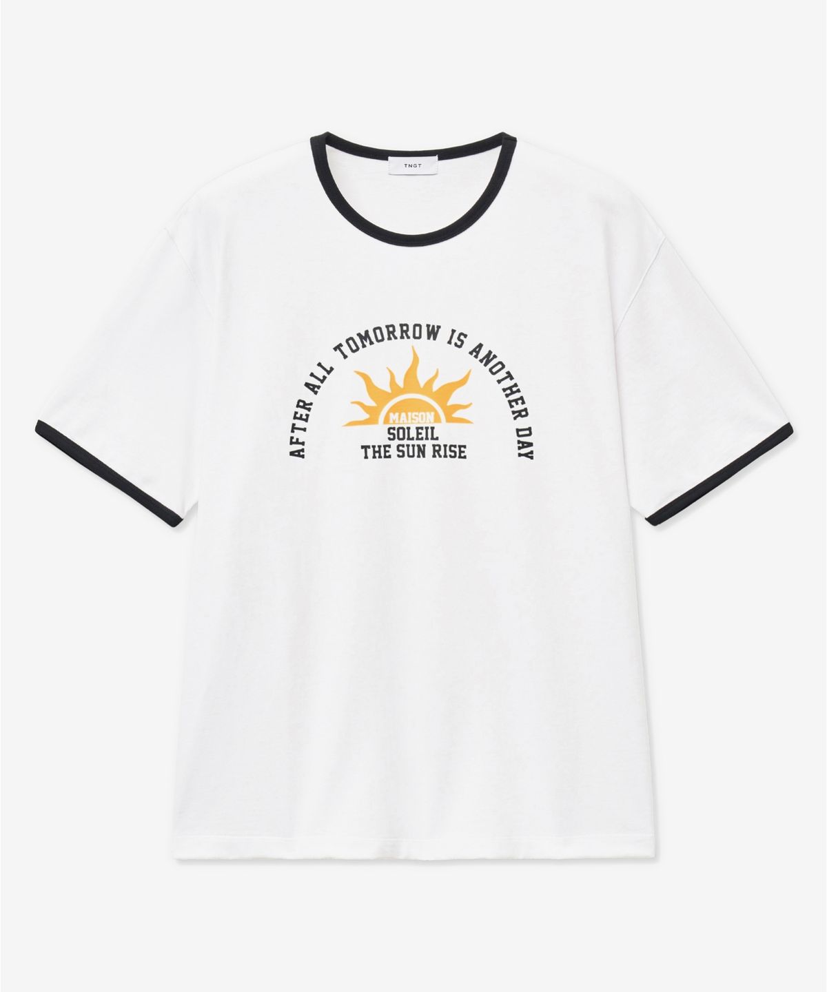 티엔지티(TNGT) Soleil Ringer T-Shirt (White) TNTS5E201WT