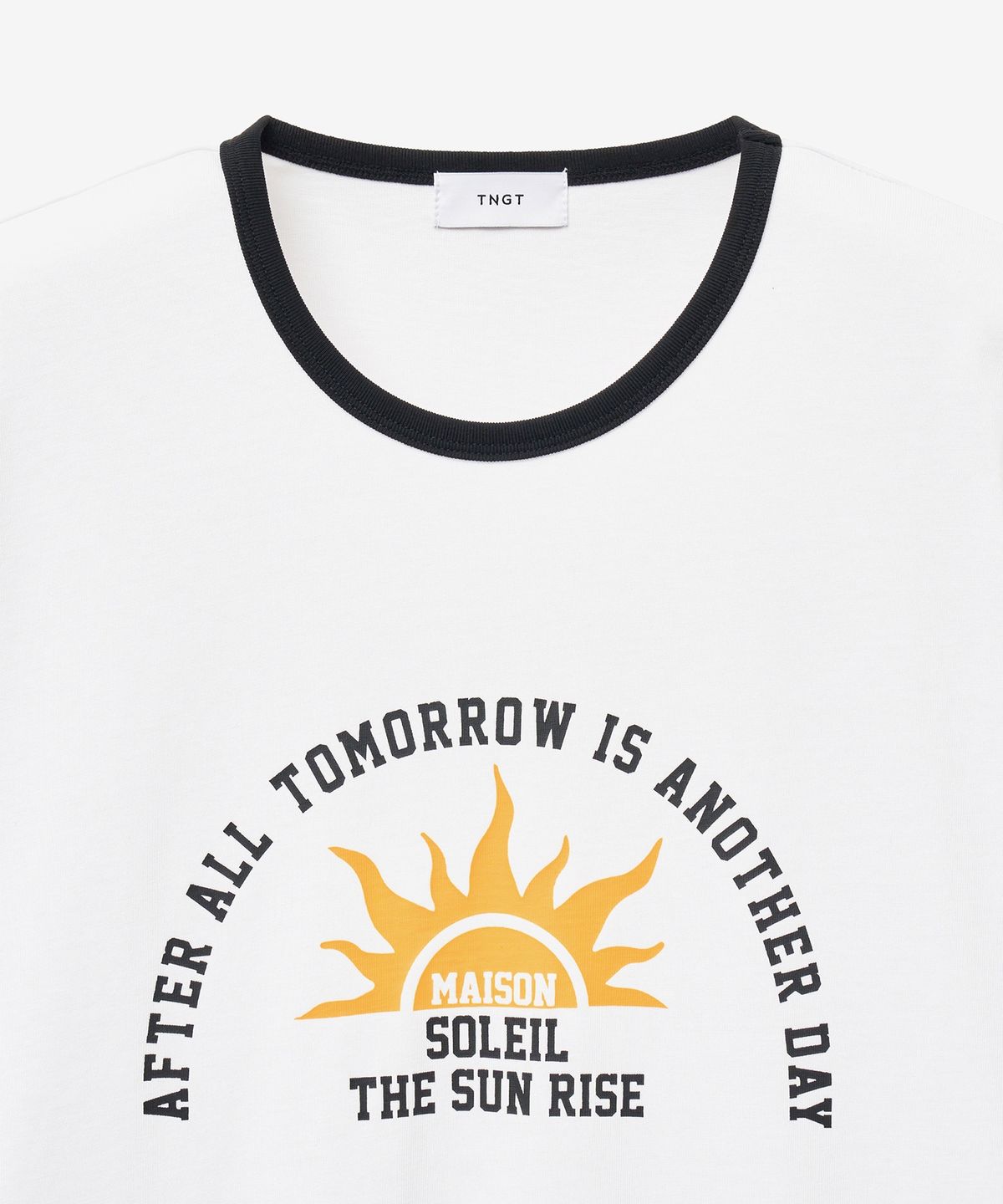 티엔지티(TNGT) Soleil Ringer T-Shirt (White) TNTS5E201WT